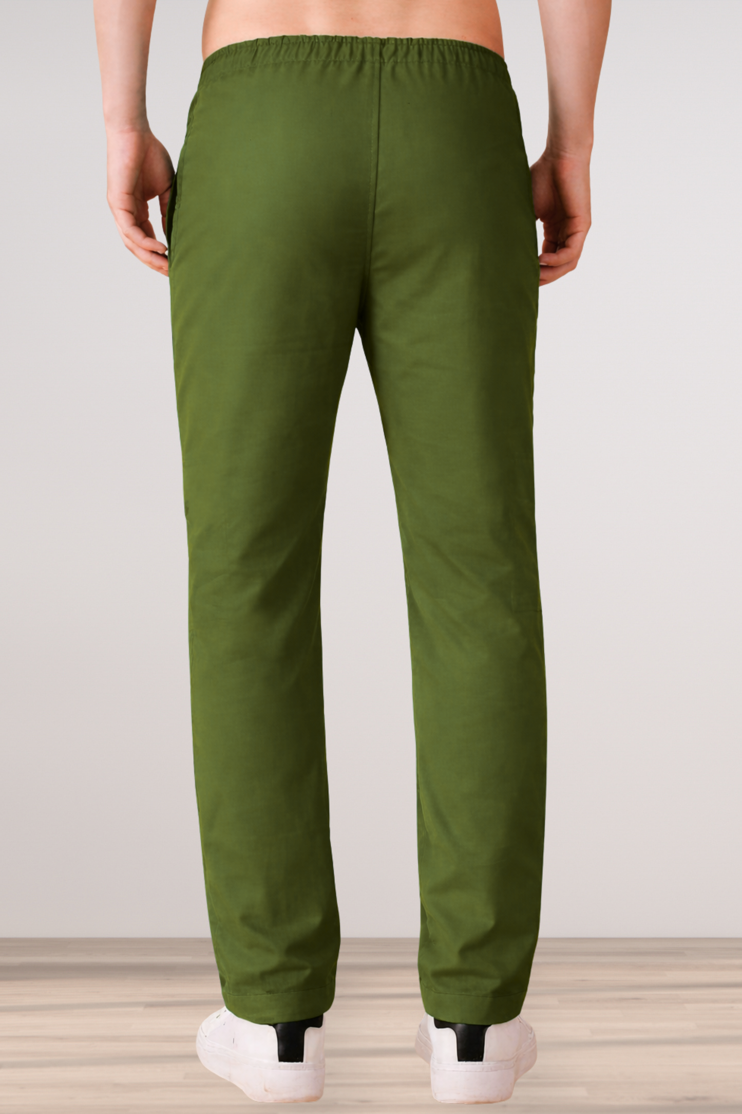 Mehandi Green Cotton Track Pants