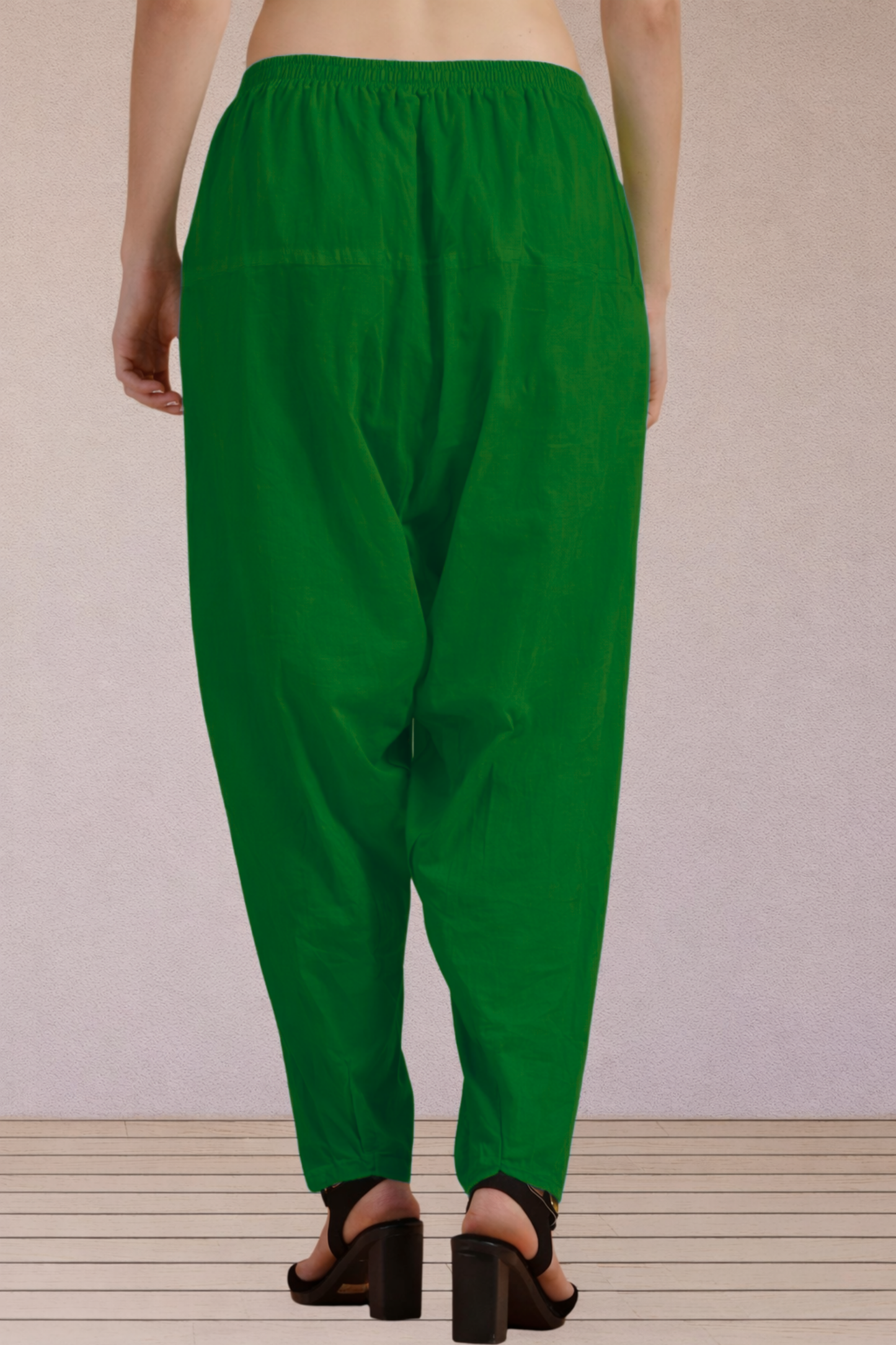 Dark Green Easy Fit Cotton Salwar