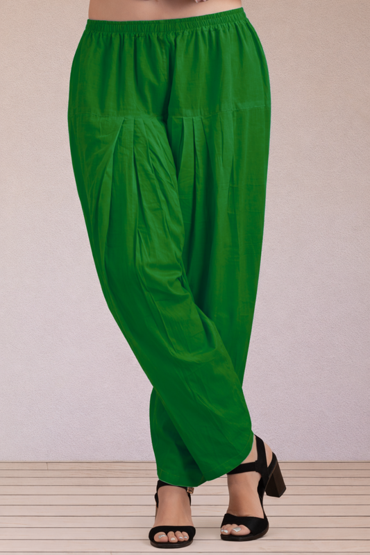 Dark Green Easy Fit Cotton Salwar