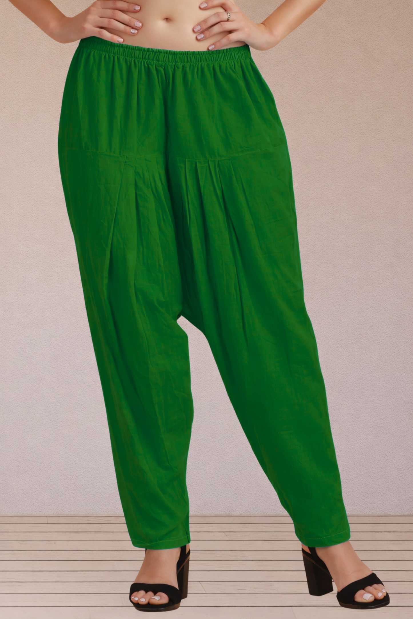 Dark Green Easy Fit Cotton Salwar