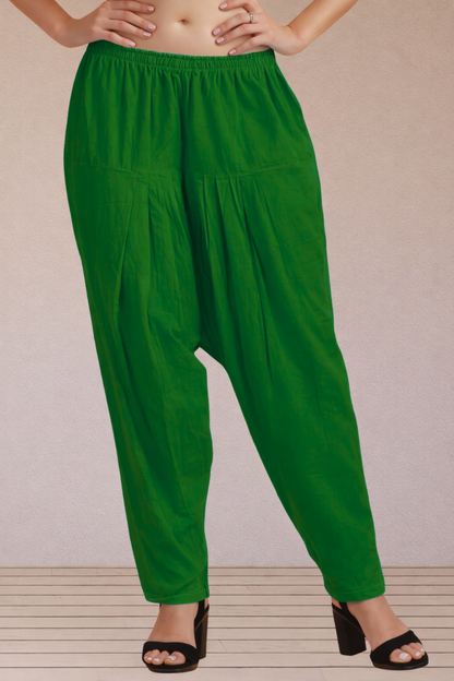 Dark Green Easy Fit Cotton Salwar