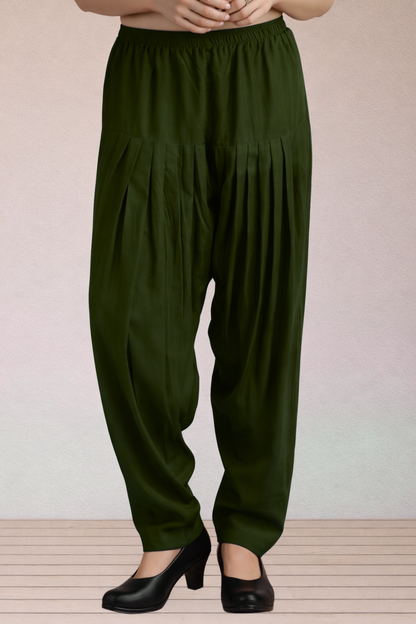 Mehandi Green Easy Fit Rayon Salwar