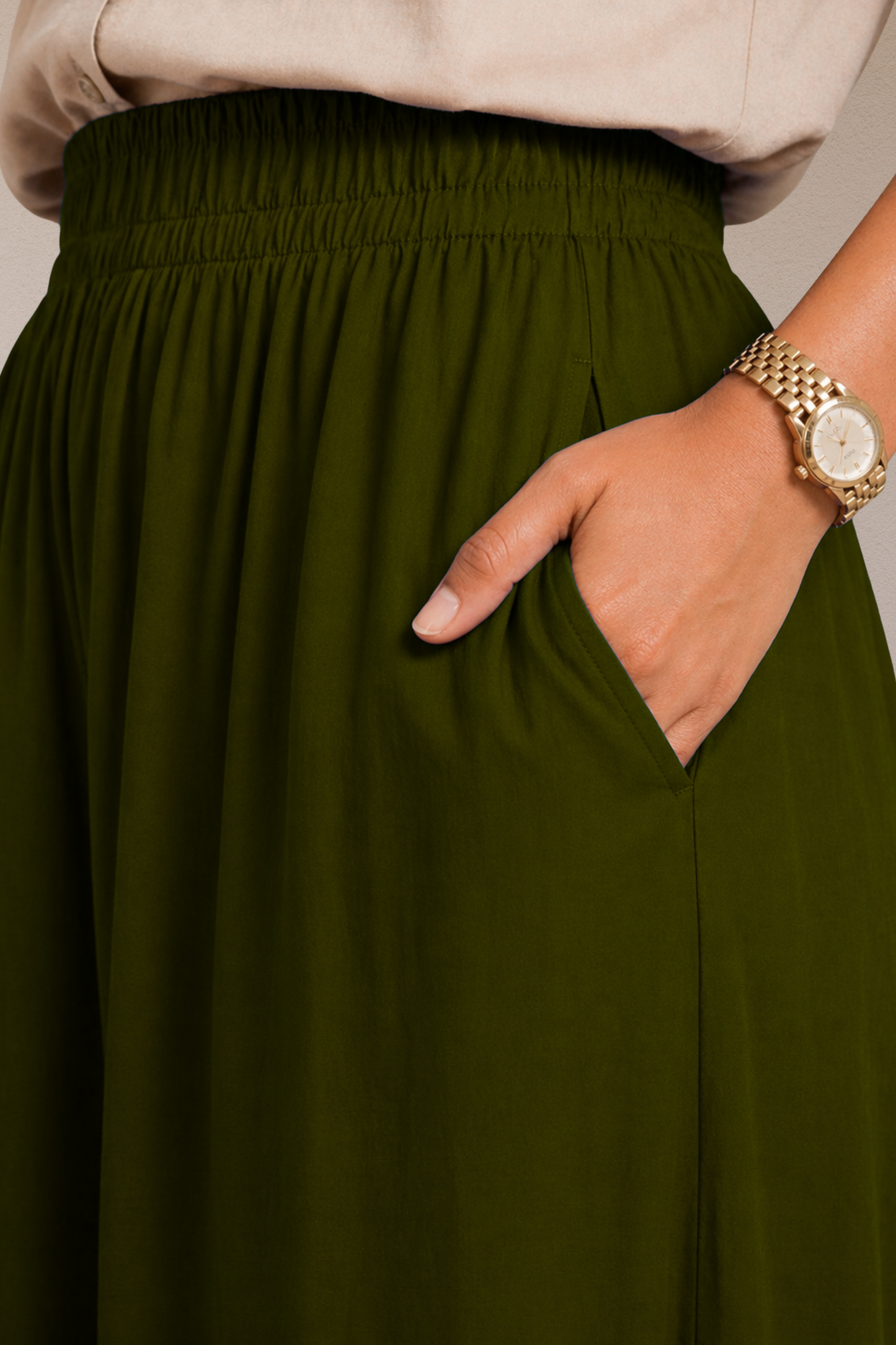 Mehandi Green Rayon Afghani Pants