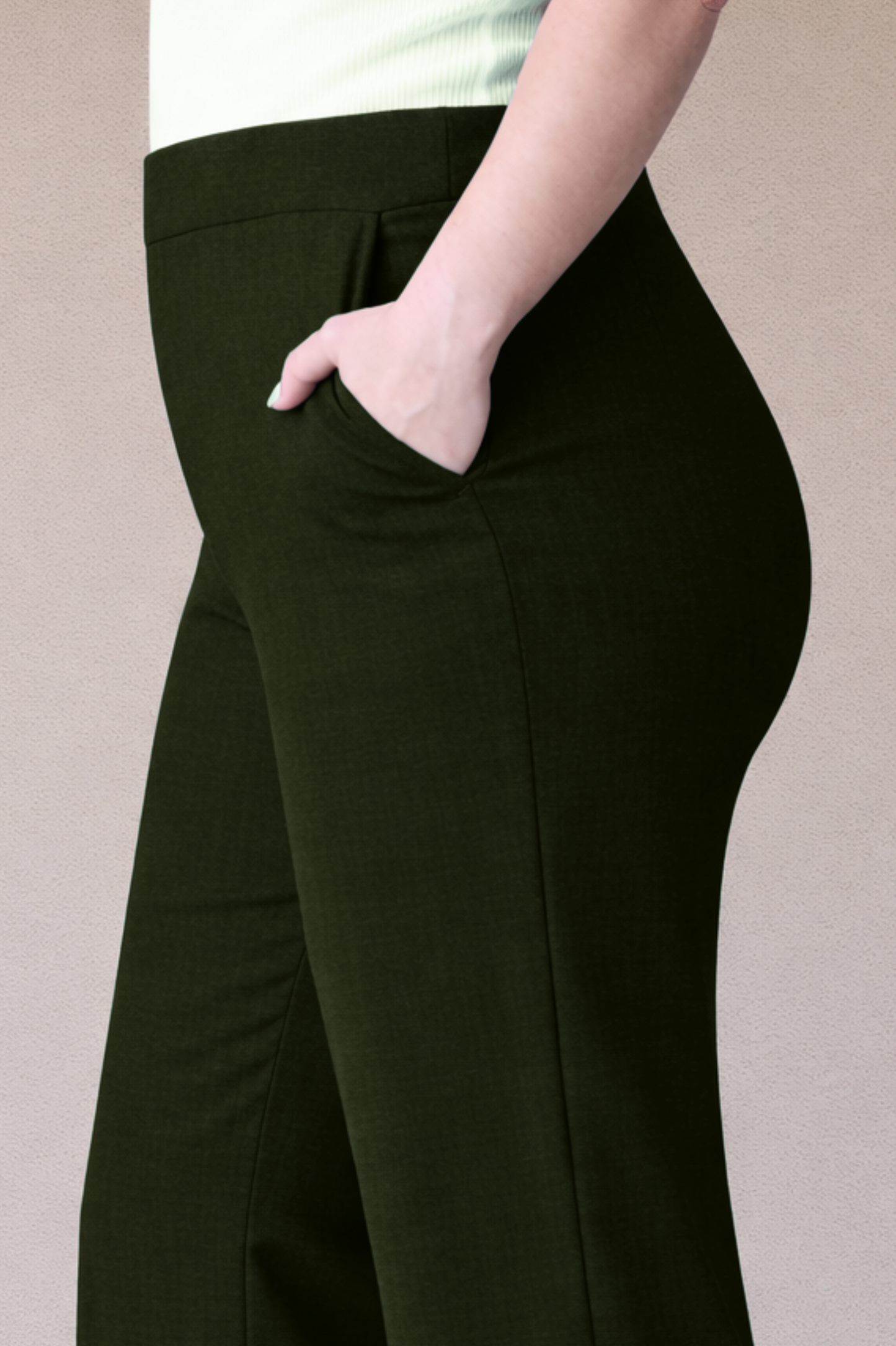 Mehandi Green Wide Leg Pants