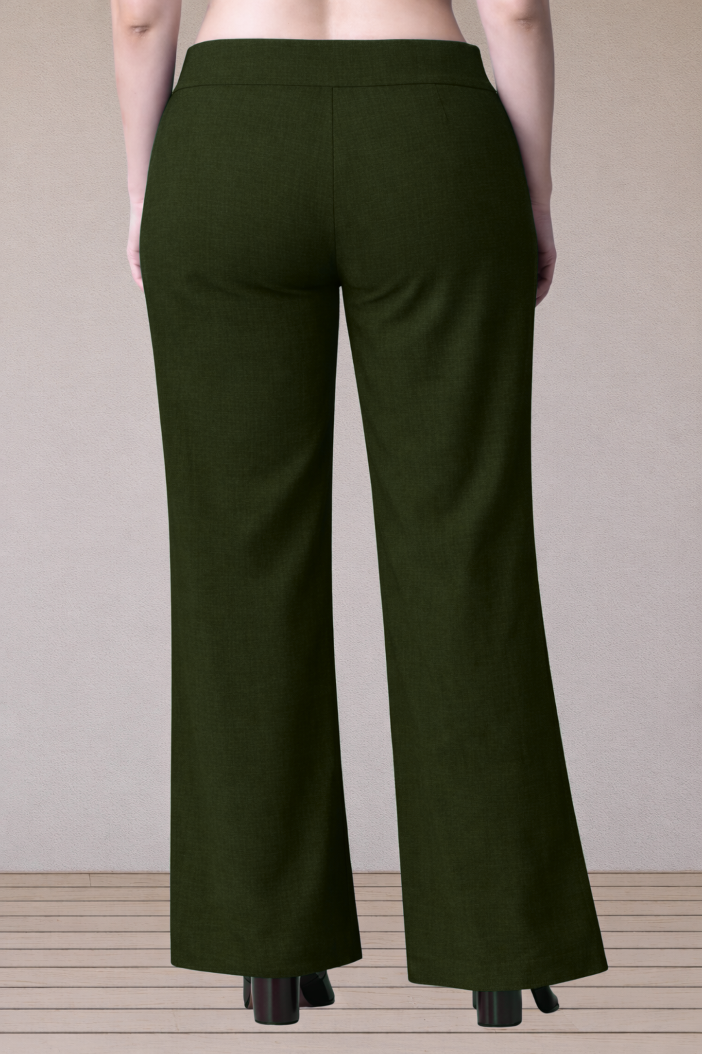 Mehandi Green Wide Leg Pants