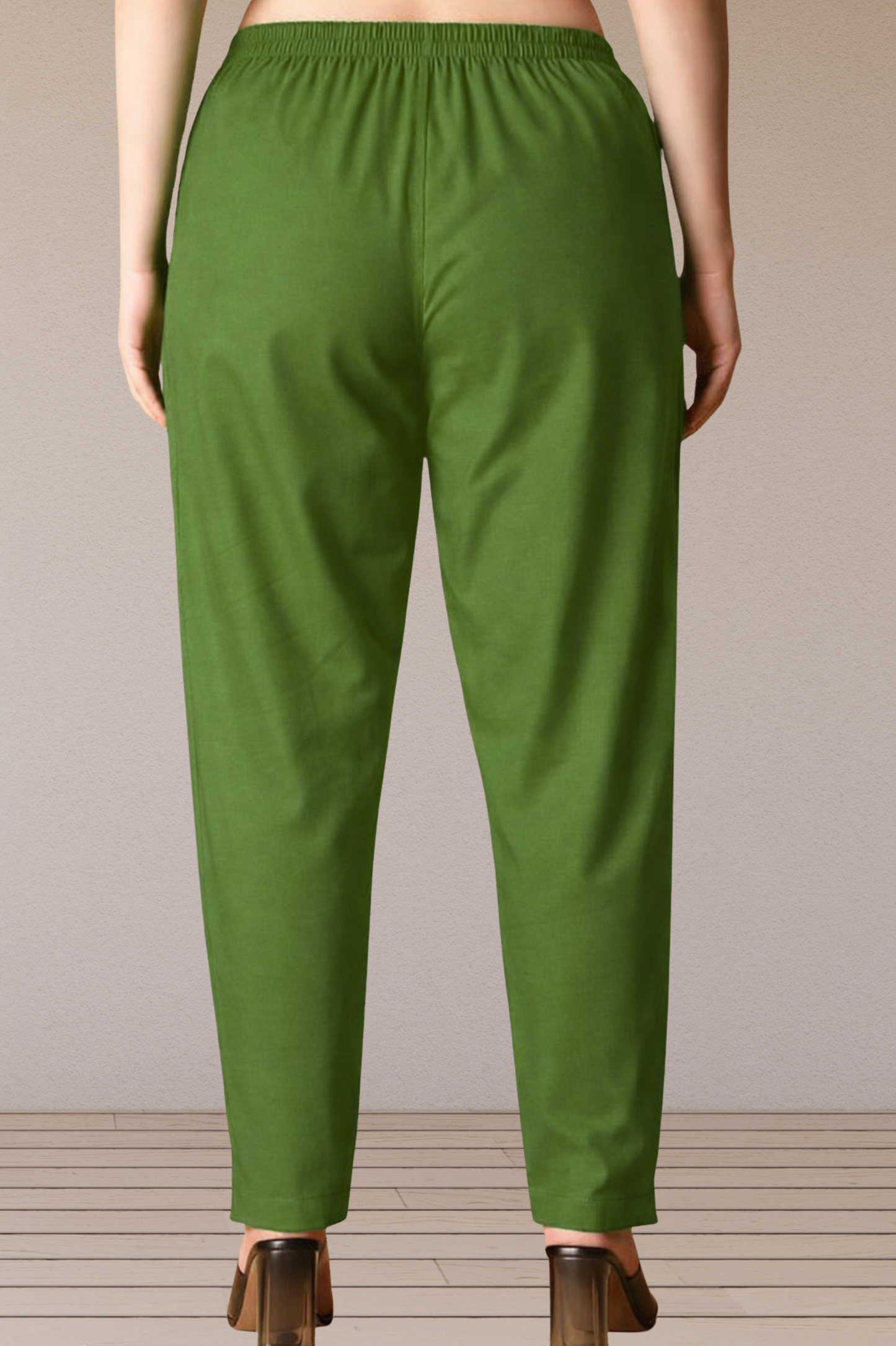 Mehendi Green Cotton Kurti Pant