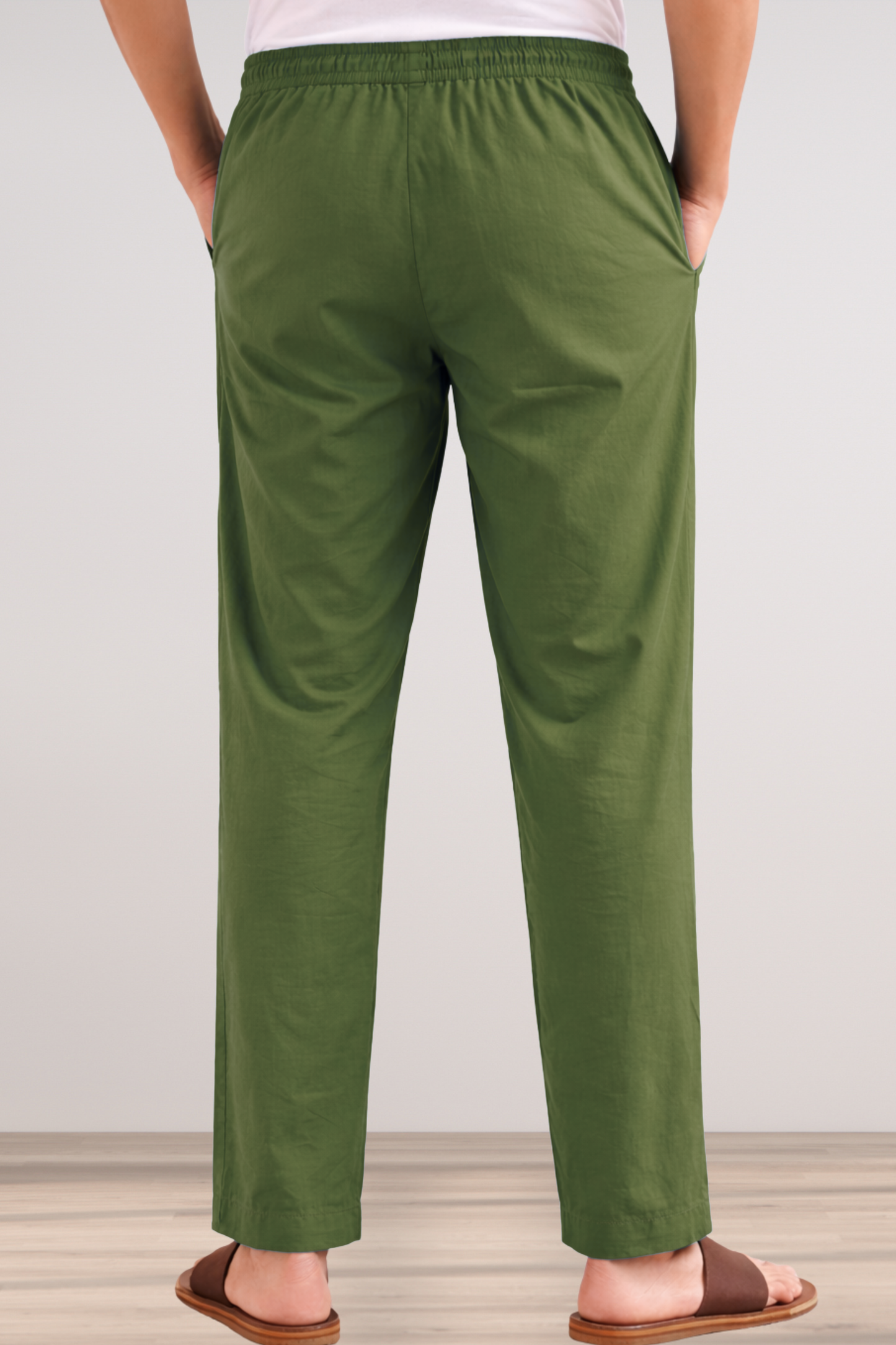 Mehendi Green Cotton Pant Pajama
