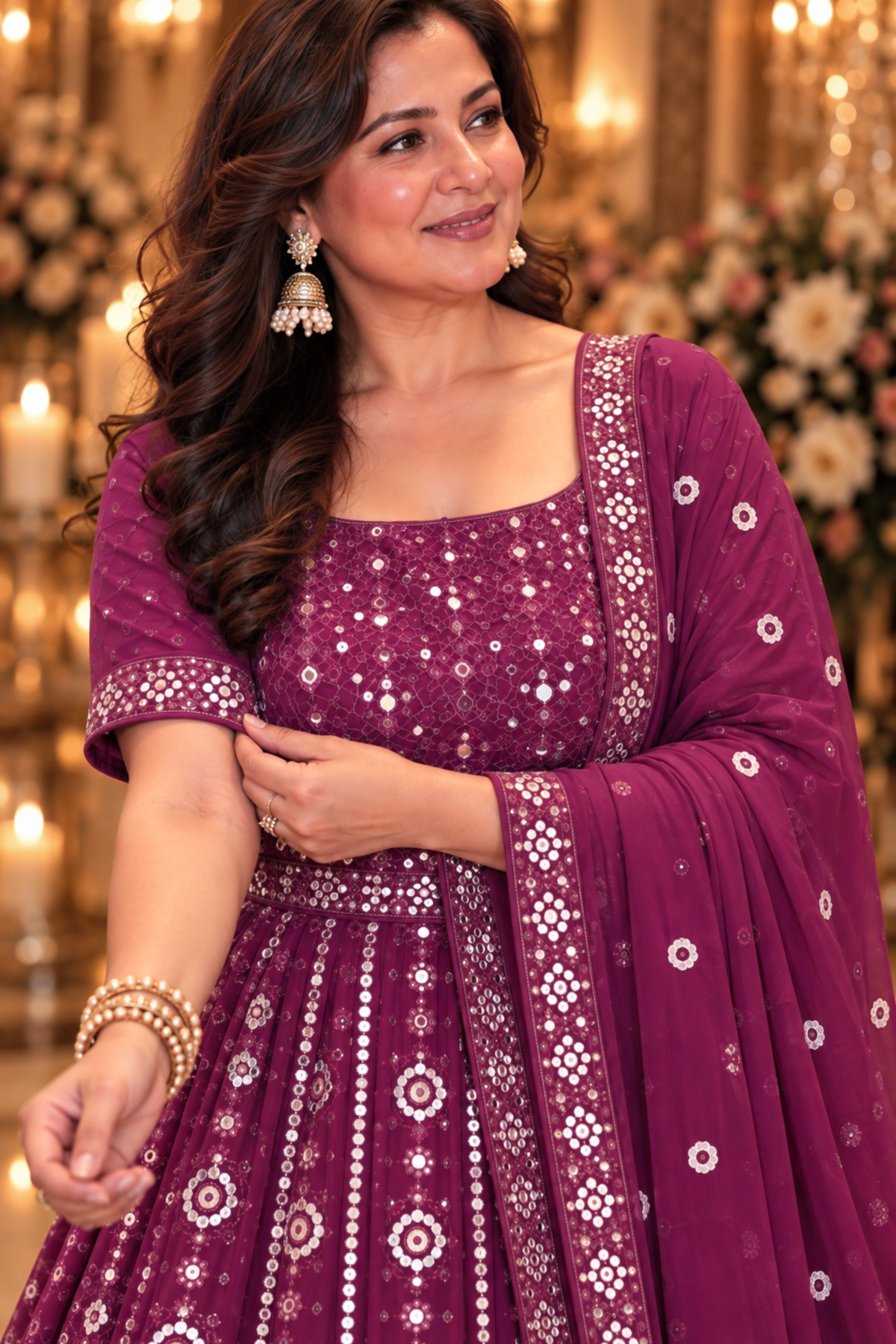 Melodic Sparkle Mirrored Dress