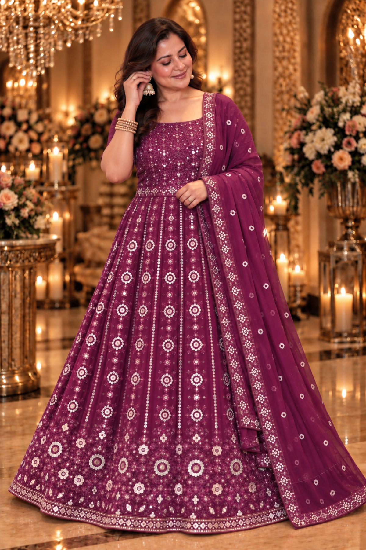 Melodic Sparkle Mirrored Dress