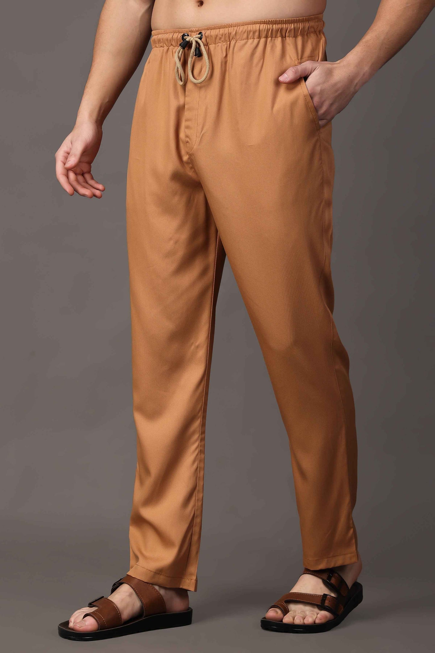 Buy Plus Size ​Bronze Brown Comfort Cargo At Apella | Sizes XS to 10 XL | India | Free Delivery | Customized