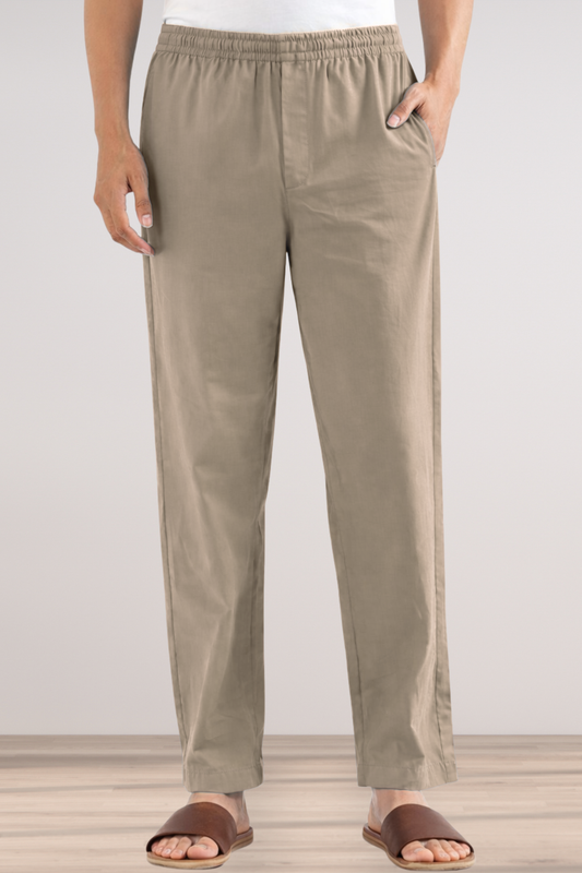 Steel Grey Cotton Pant Pajama