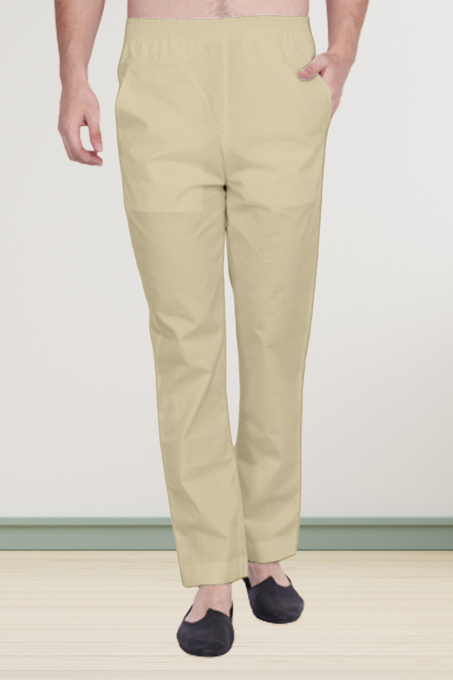 Cream Cotton Pant Pajama