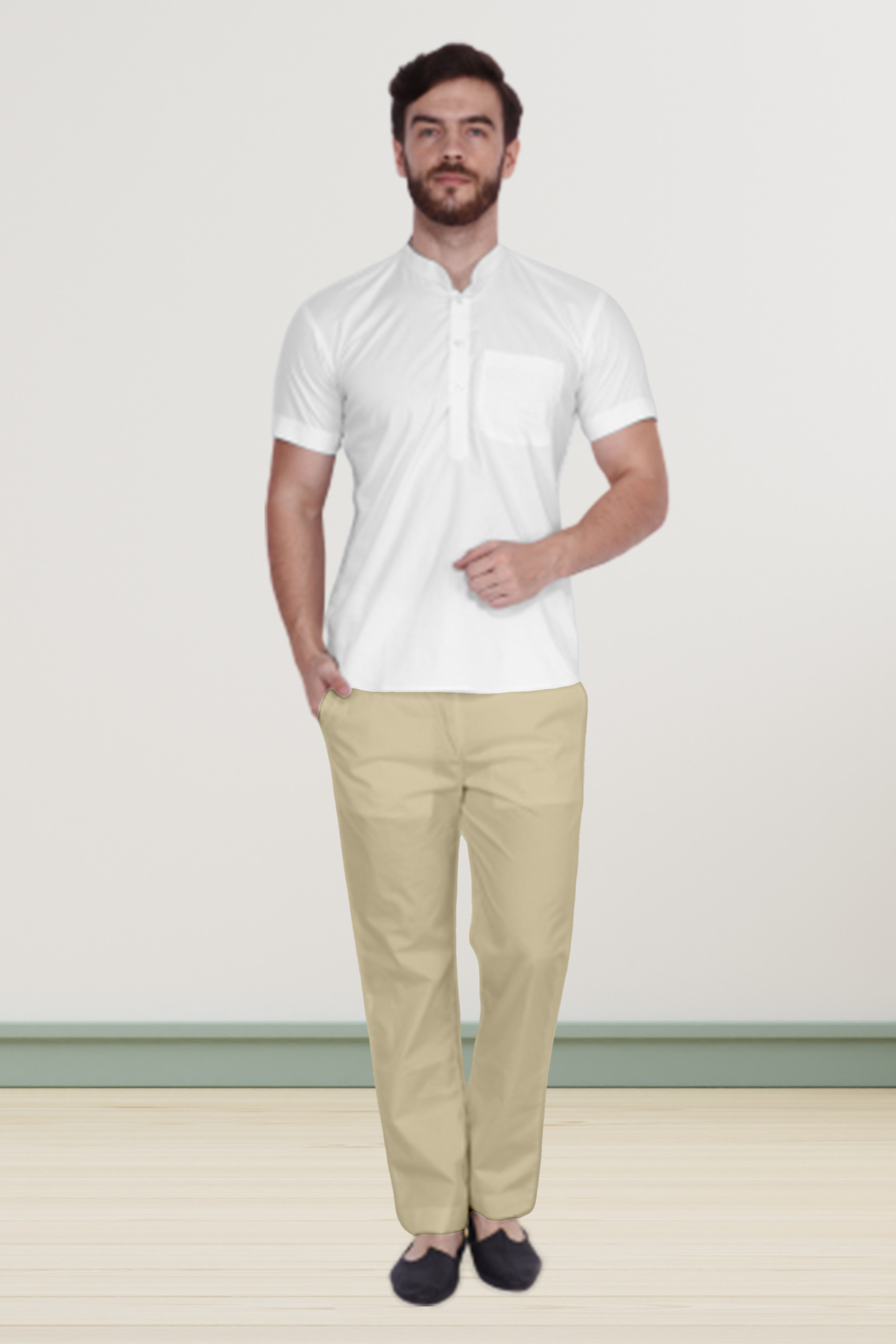 Cream Cotton Pant Pajama