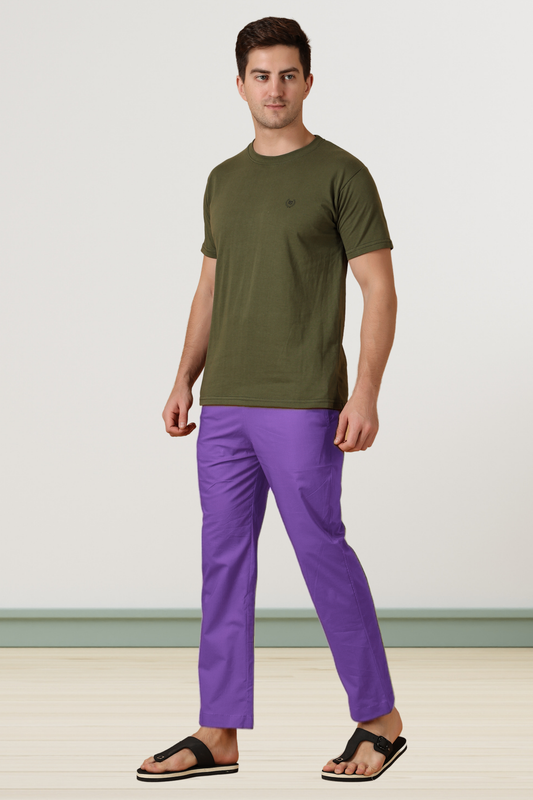 Violet Cotton Pant Pajama