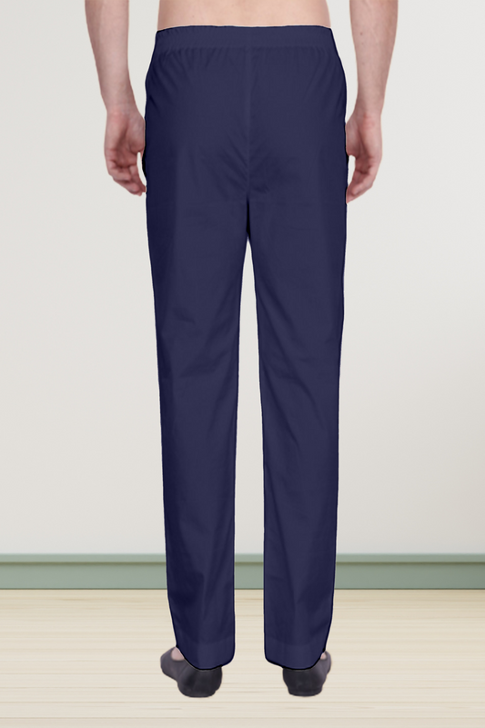 Navy Blue Cotton Pant Pajama