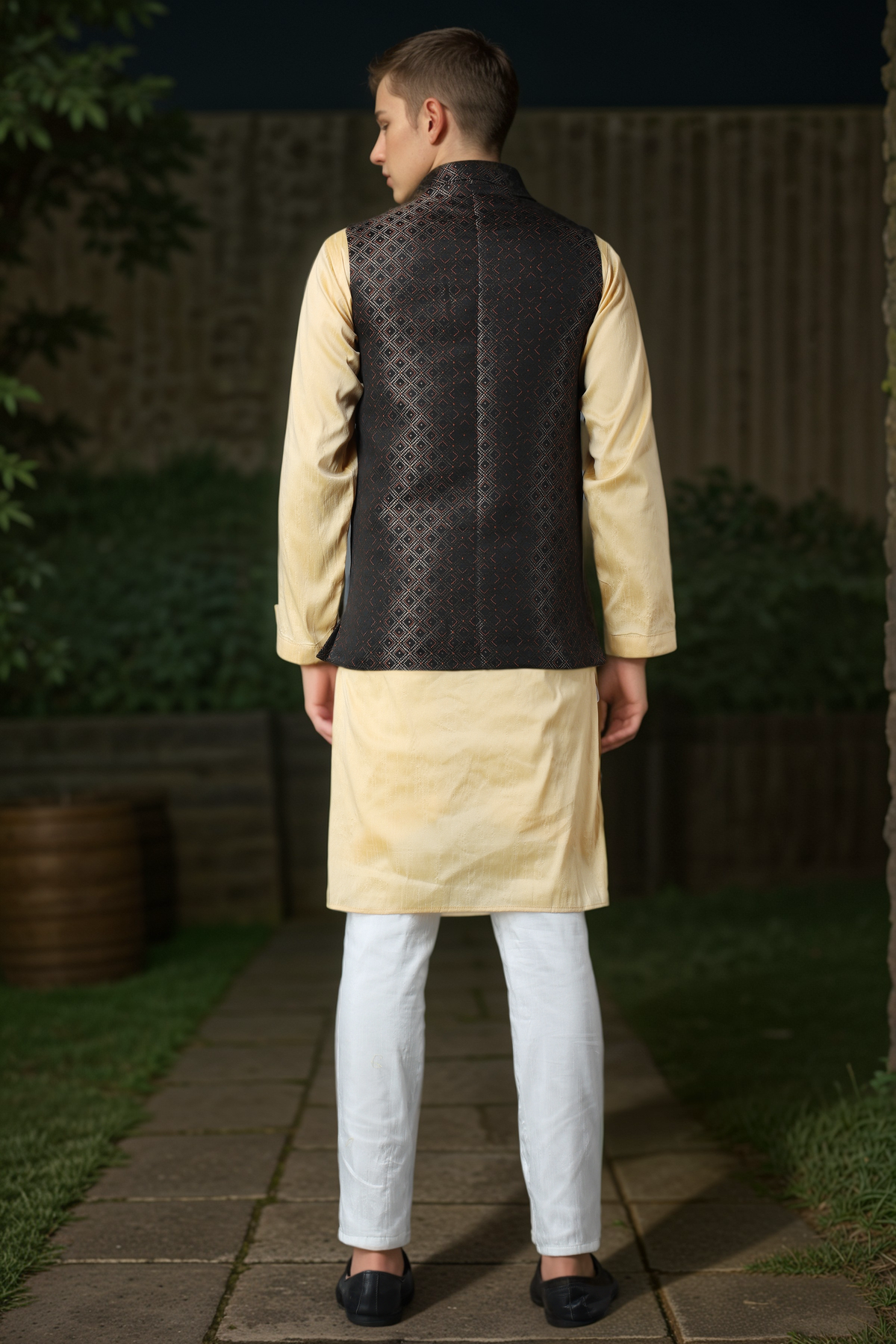 Buy Plus Size ​Ode to Life Jacket Kurta Set At Apella | Sizes XS to 10 XL | India | Free Delivery | Customized