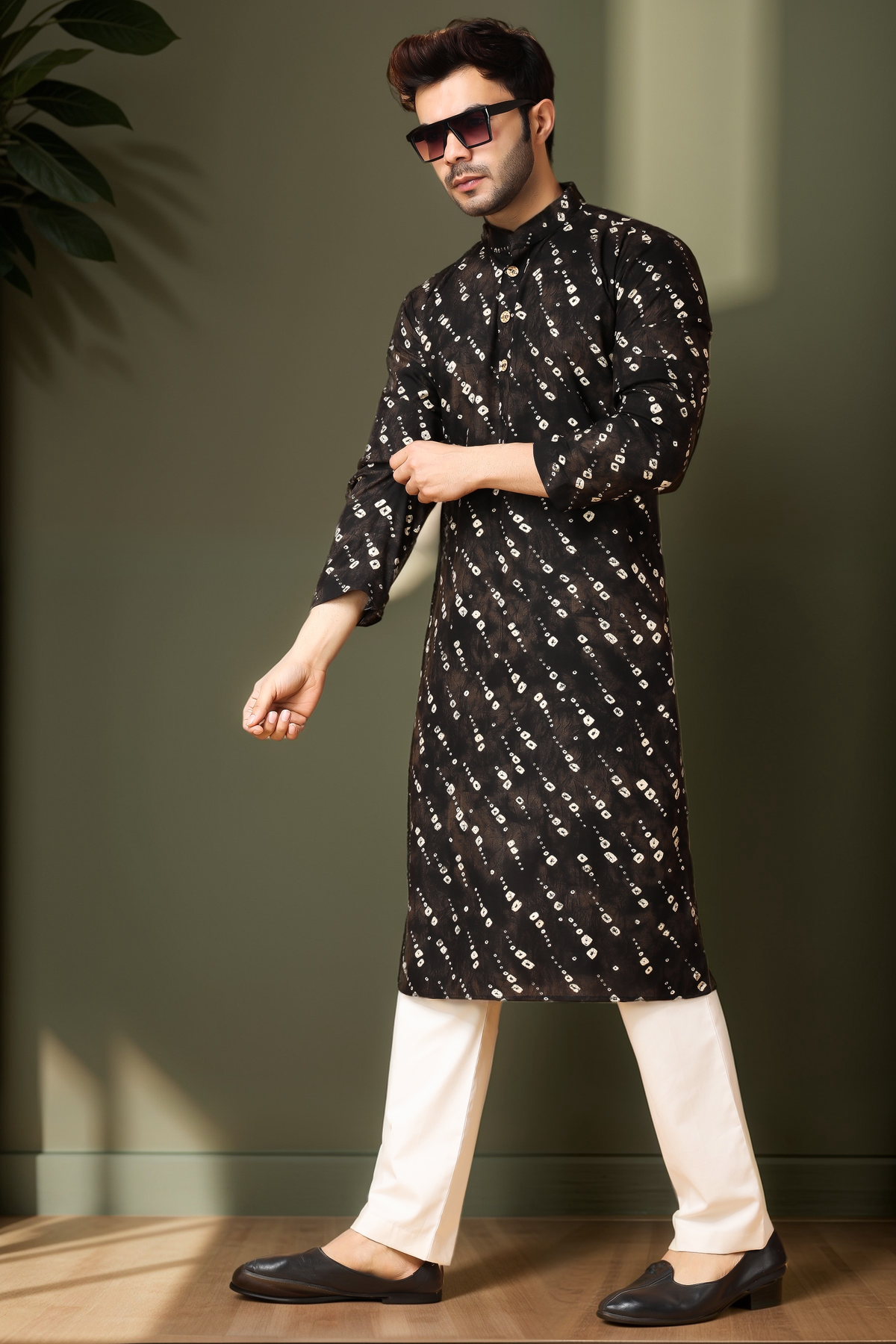 Buy Plus Size ​Smoky Swirls Printed Kurta Pajama At Apella | Sizes XS to 10 XL | India | Free Delivery | Customized