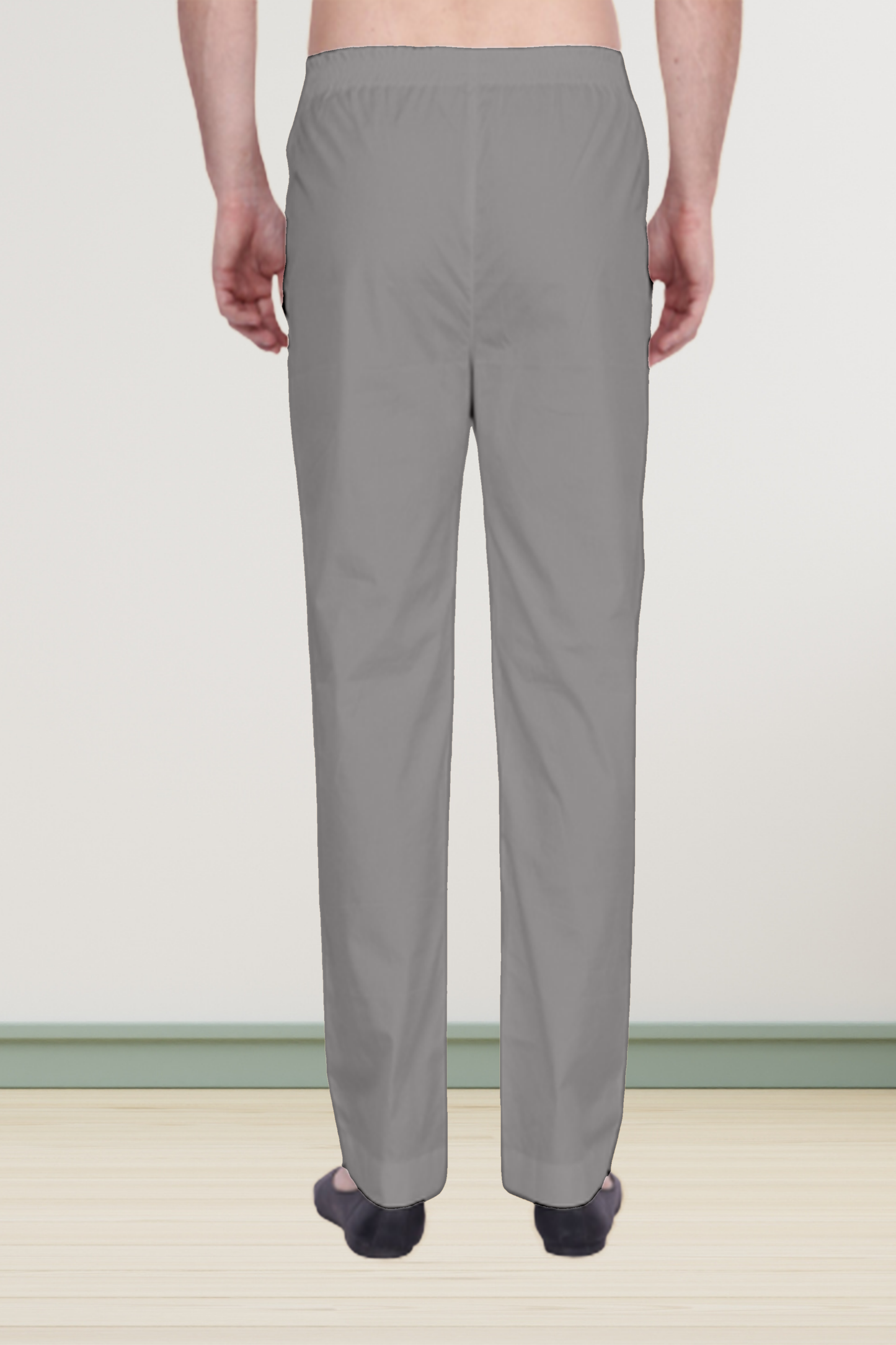 Steel Grey Cotton Pant Pajama