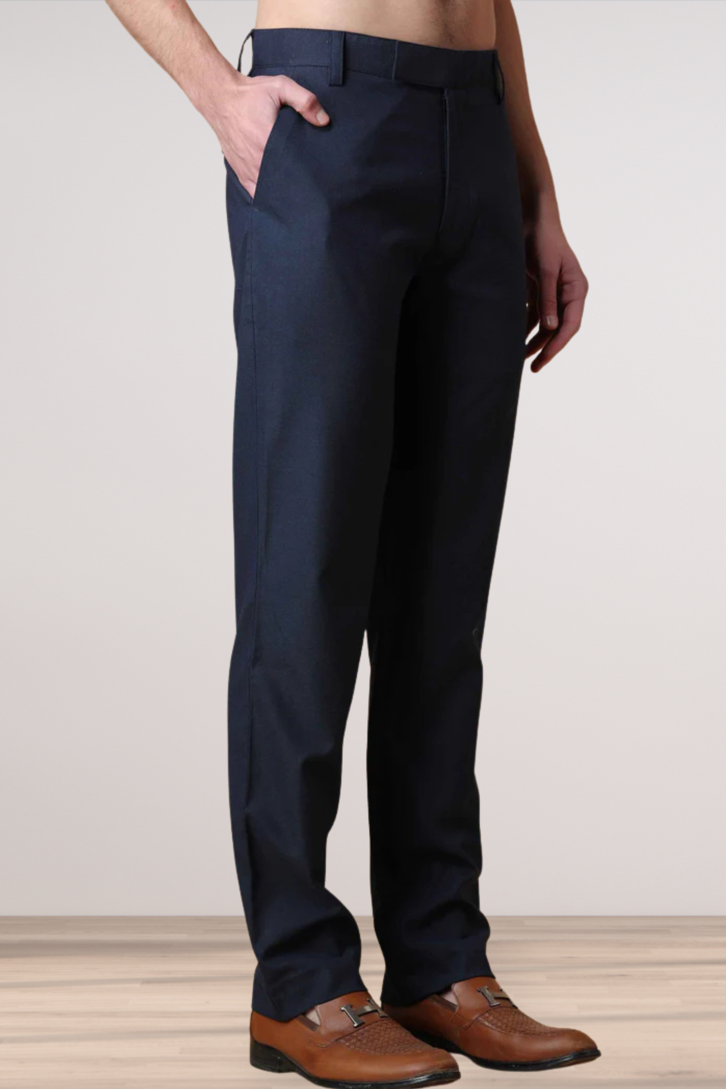 Mirage Blue Formal Stretch Trousers