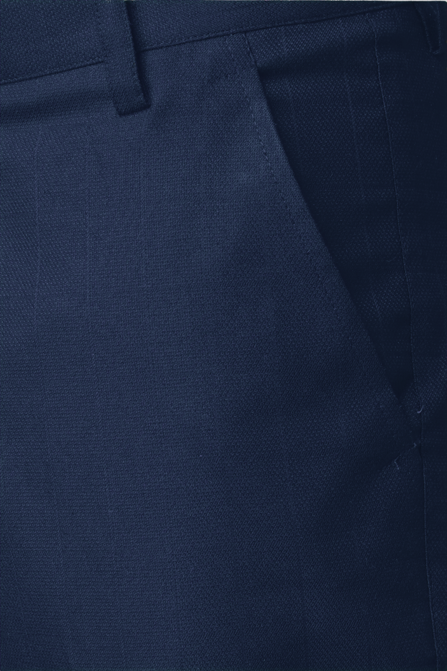 Navy Checked Formal Trousers