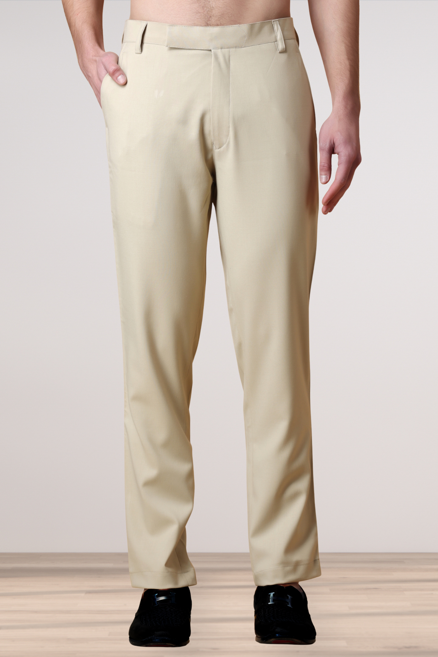 Beige Ultra Formal Trousers