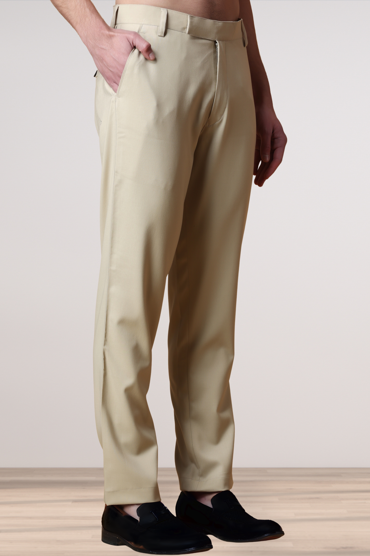 Beige Ultra Formal Trousers