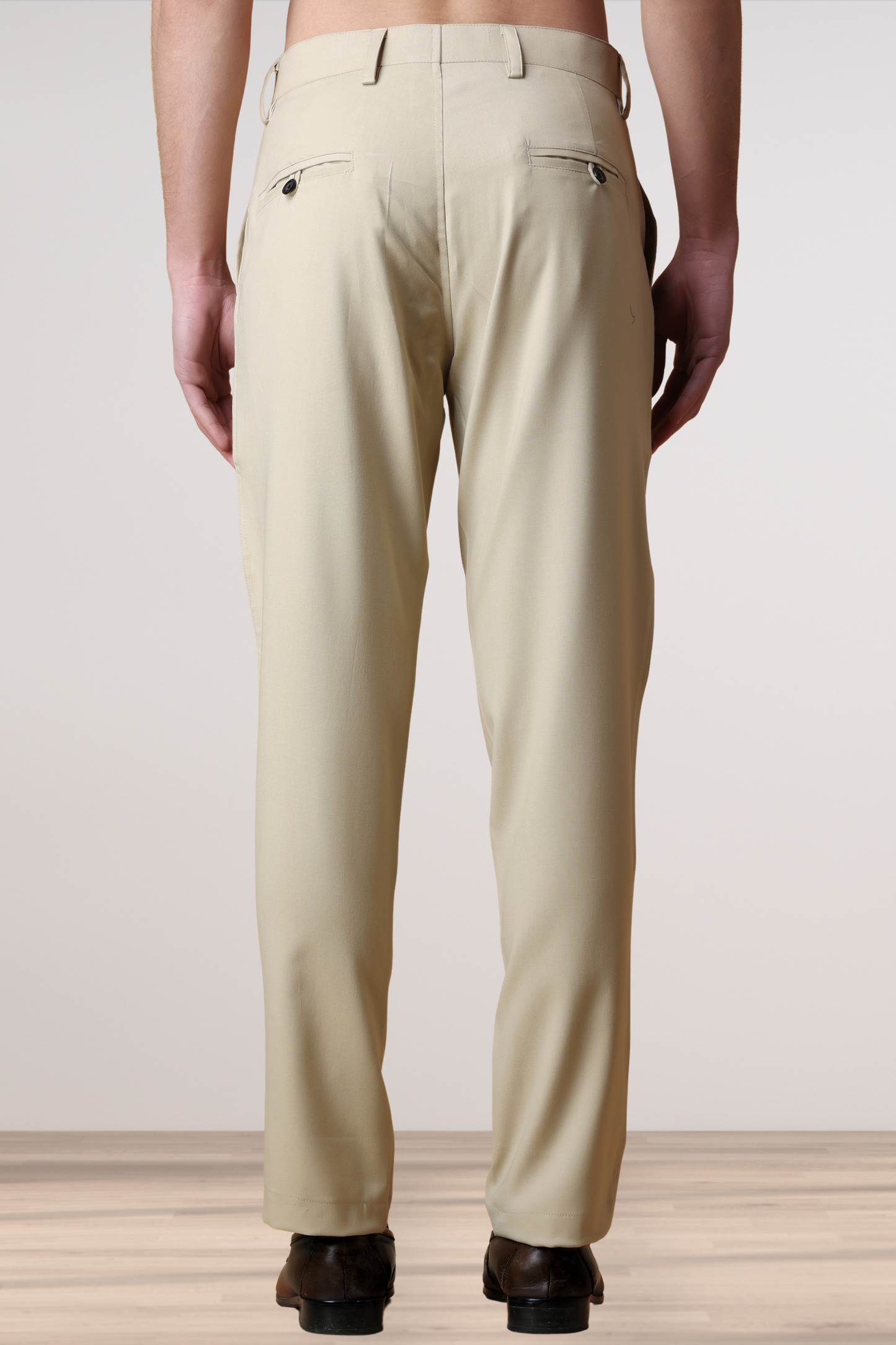 Beige Ultra Formal Trousers
