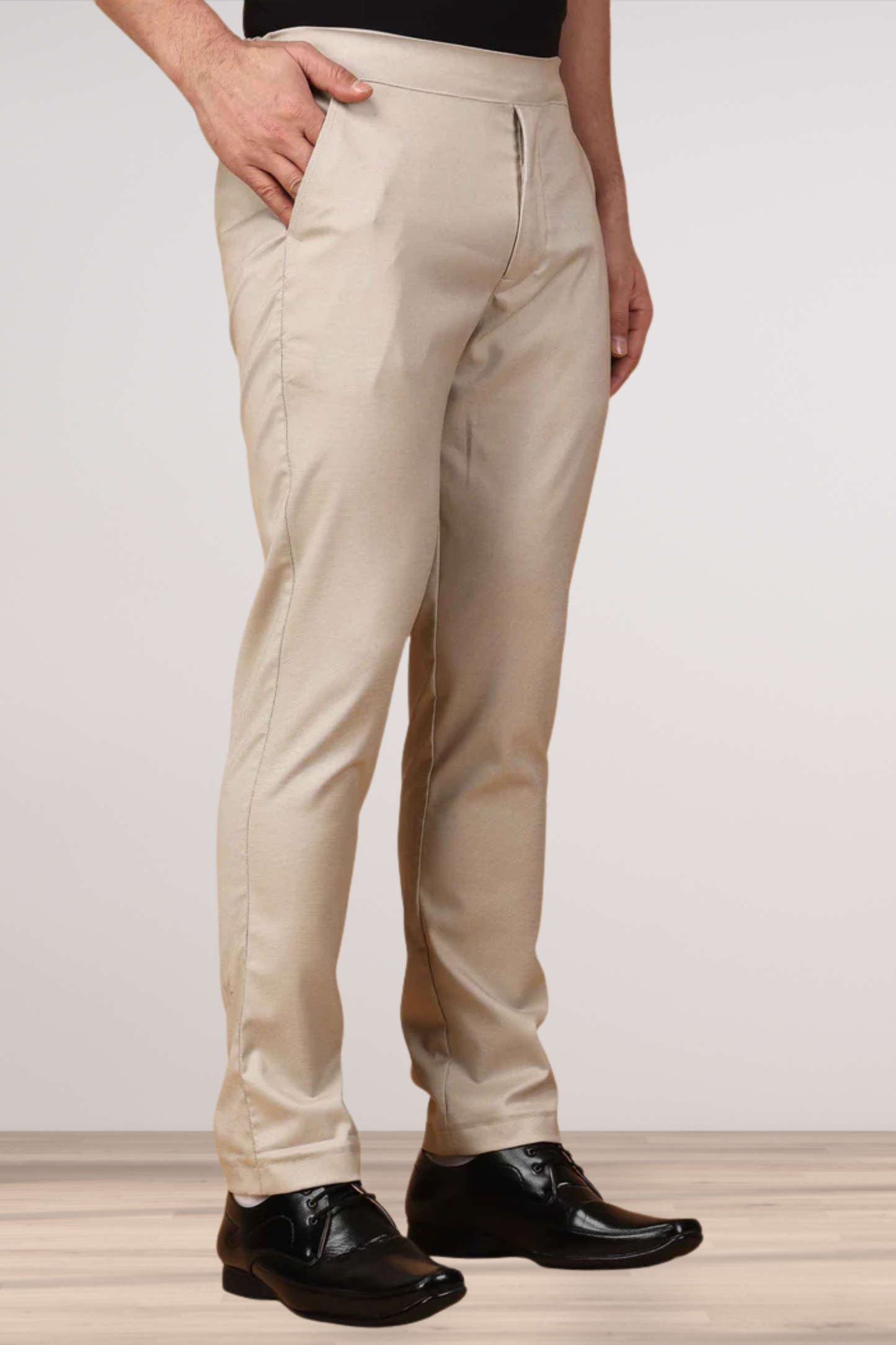 Caramel Comfort Fit Formal Trouser
