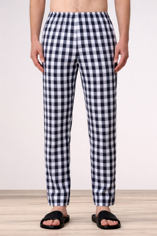 Classic Black Checked Cotton Pajama