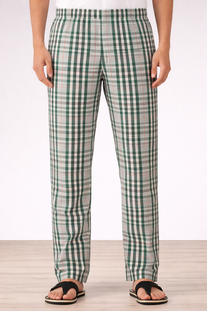 Grey Marble Poplin Cotton Pajama