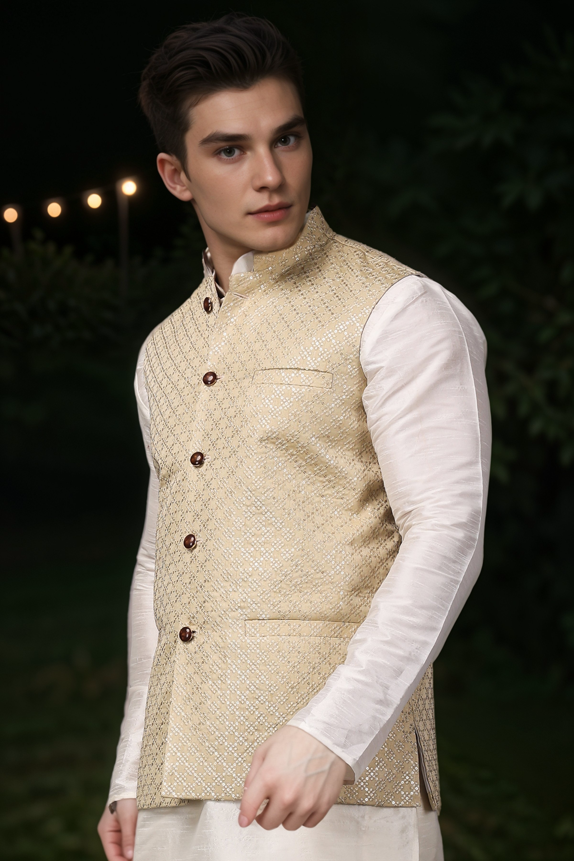 Lemony Glimmer Kurta Vasket Set XS Salwar