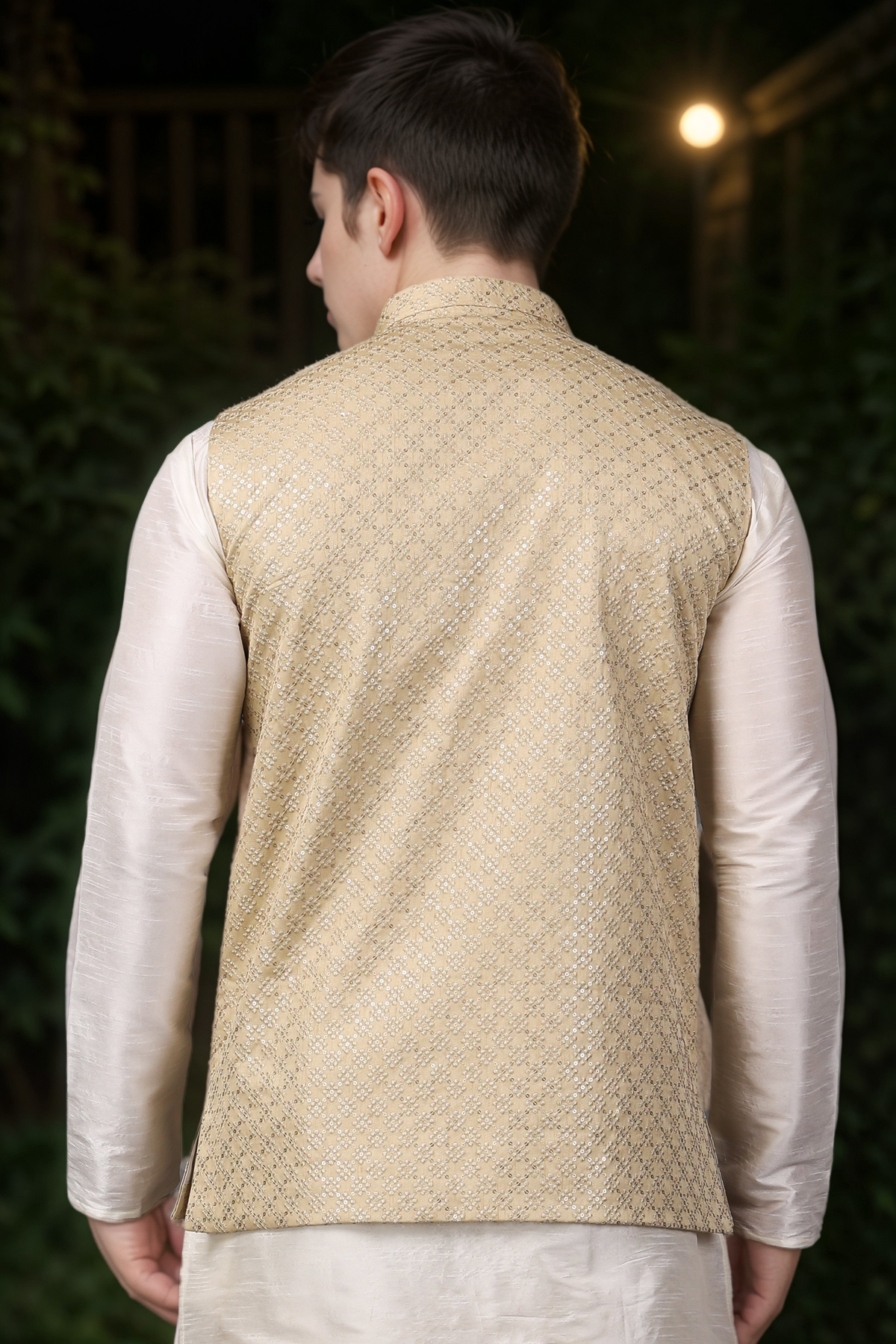 Buy Plus Size ​Lemony Glimmer Sequinned Vasket At Apella | Sizes XS to 10 XL | India | Free Delivery | Customized