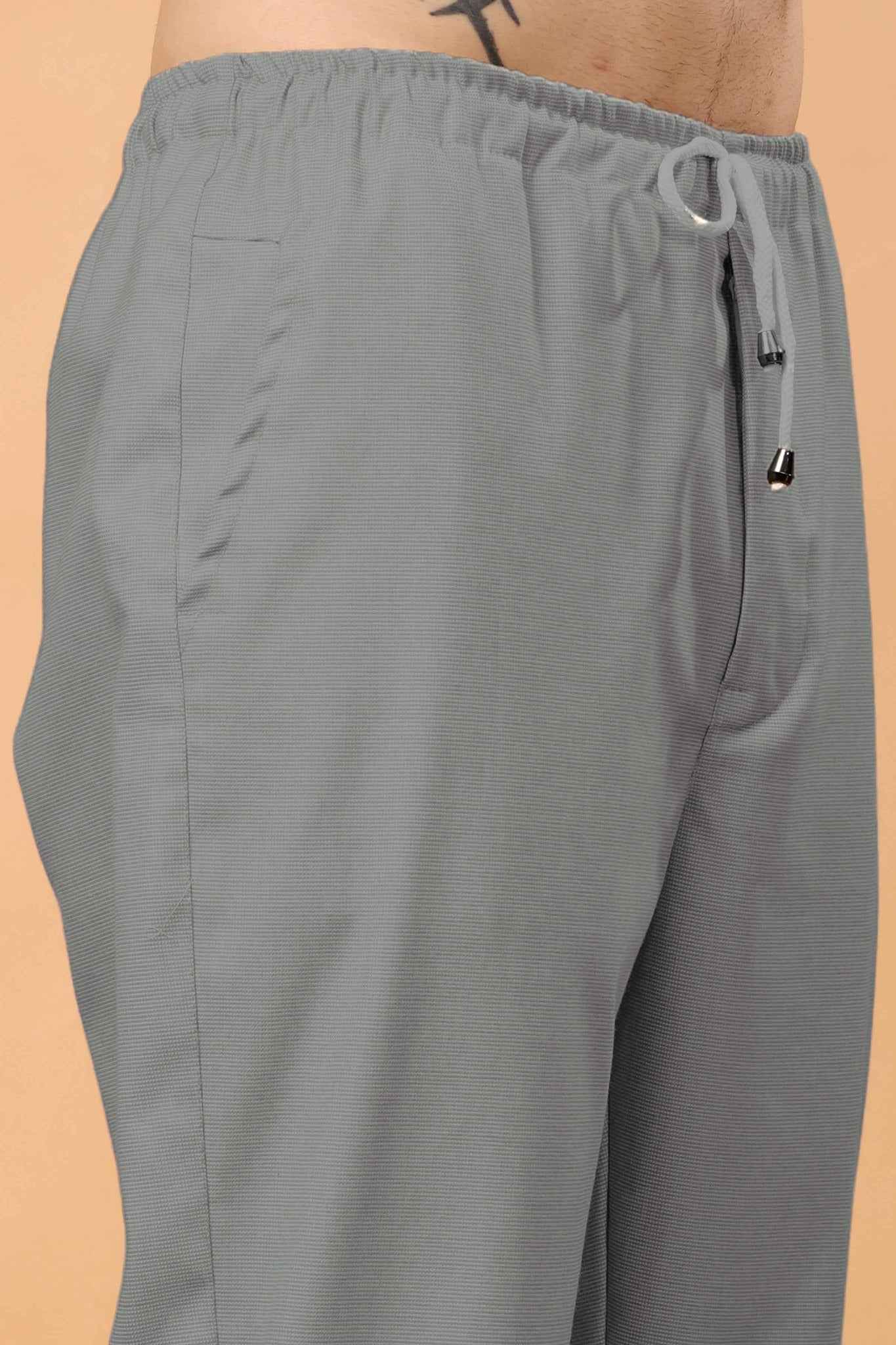 Maple Grey Textured Stretch Cargo