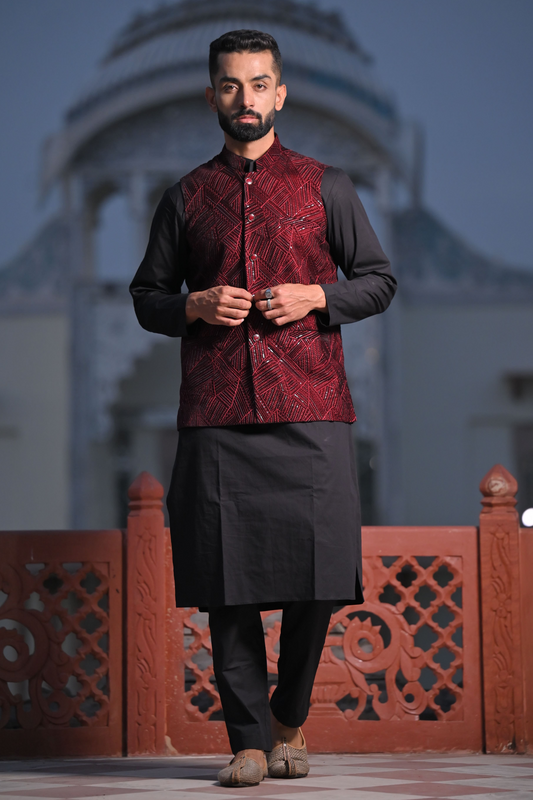Buy Kurta Pajama With Jacket Online in India Apella