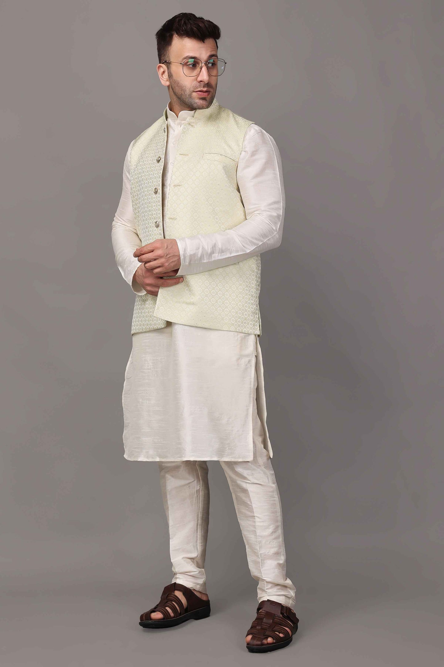 Buy Plus Size ​Creamy Radiance Fancy Vasket At Apella | Sizes XS to 10 XL | India | Free Delivery | Customized