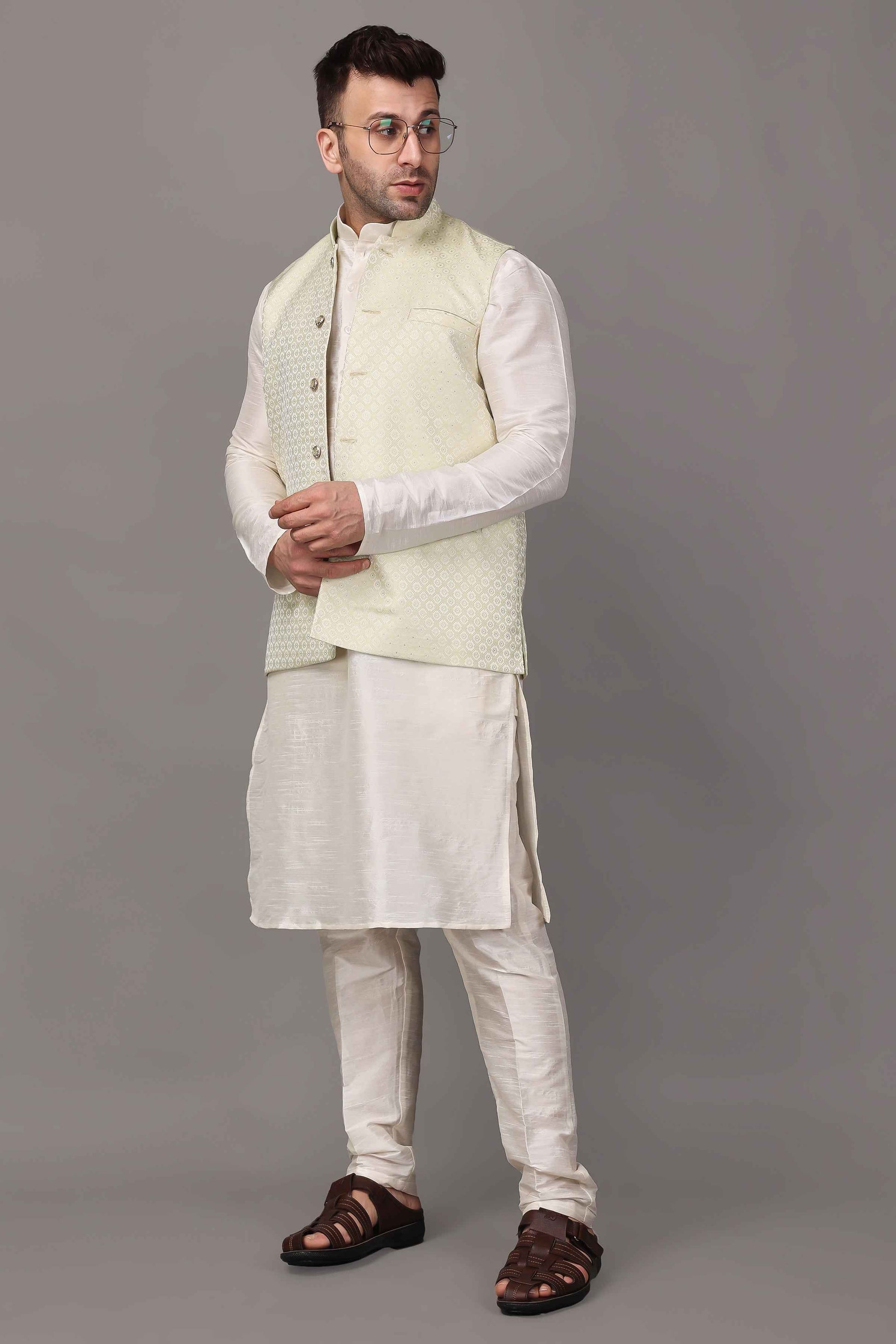 Buy Plus Size ​Creamy Radiance Fancy Vasket At Apella | Sizes XS to 10 XL | India | Free Delivery | Customized