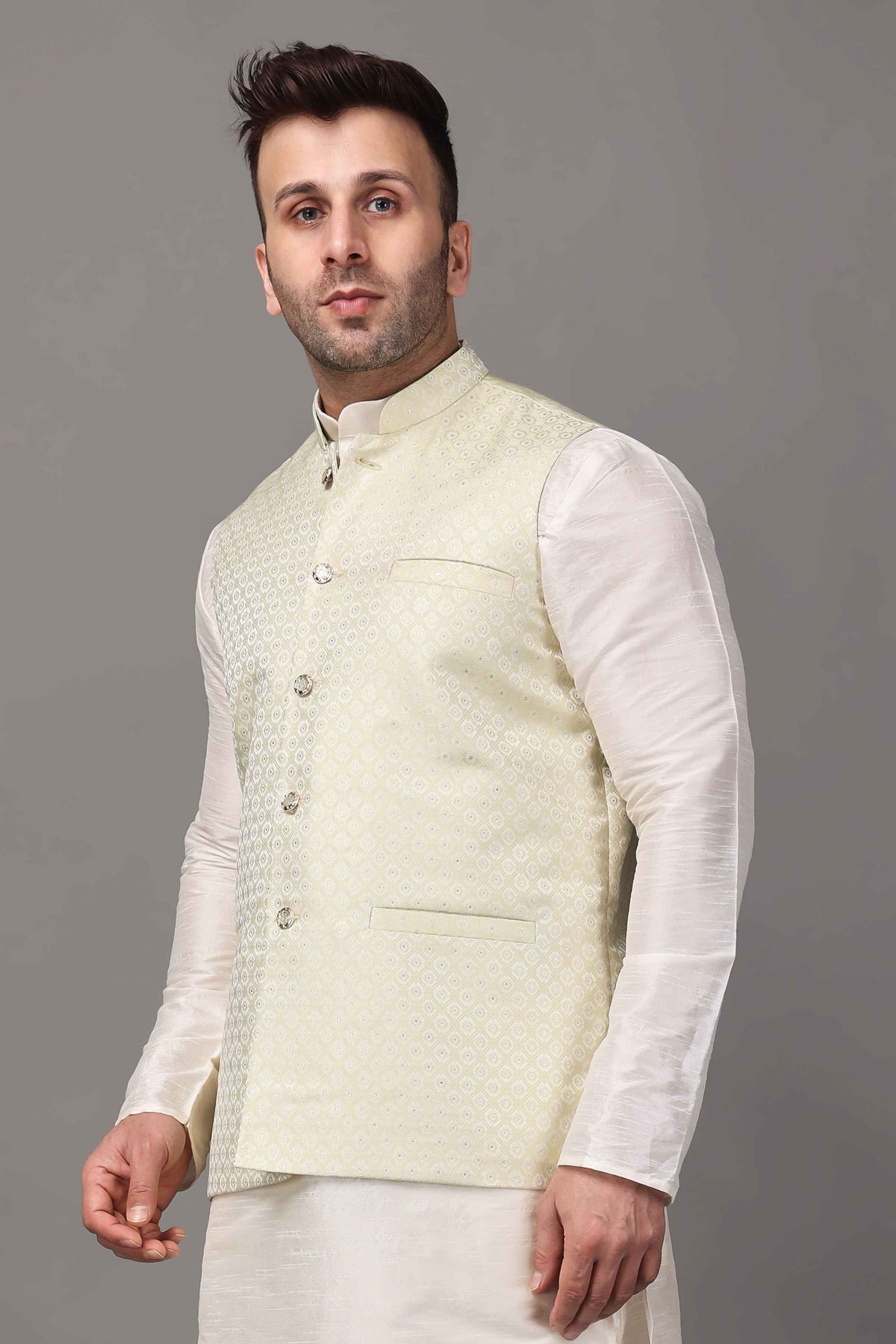 Buy Plus Size ​Creamy Radiance Fancy Vasket At Apella | Sizes XS to 10 XL | India | Free Delivery | Customized