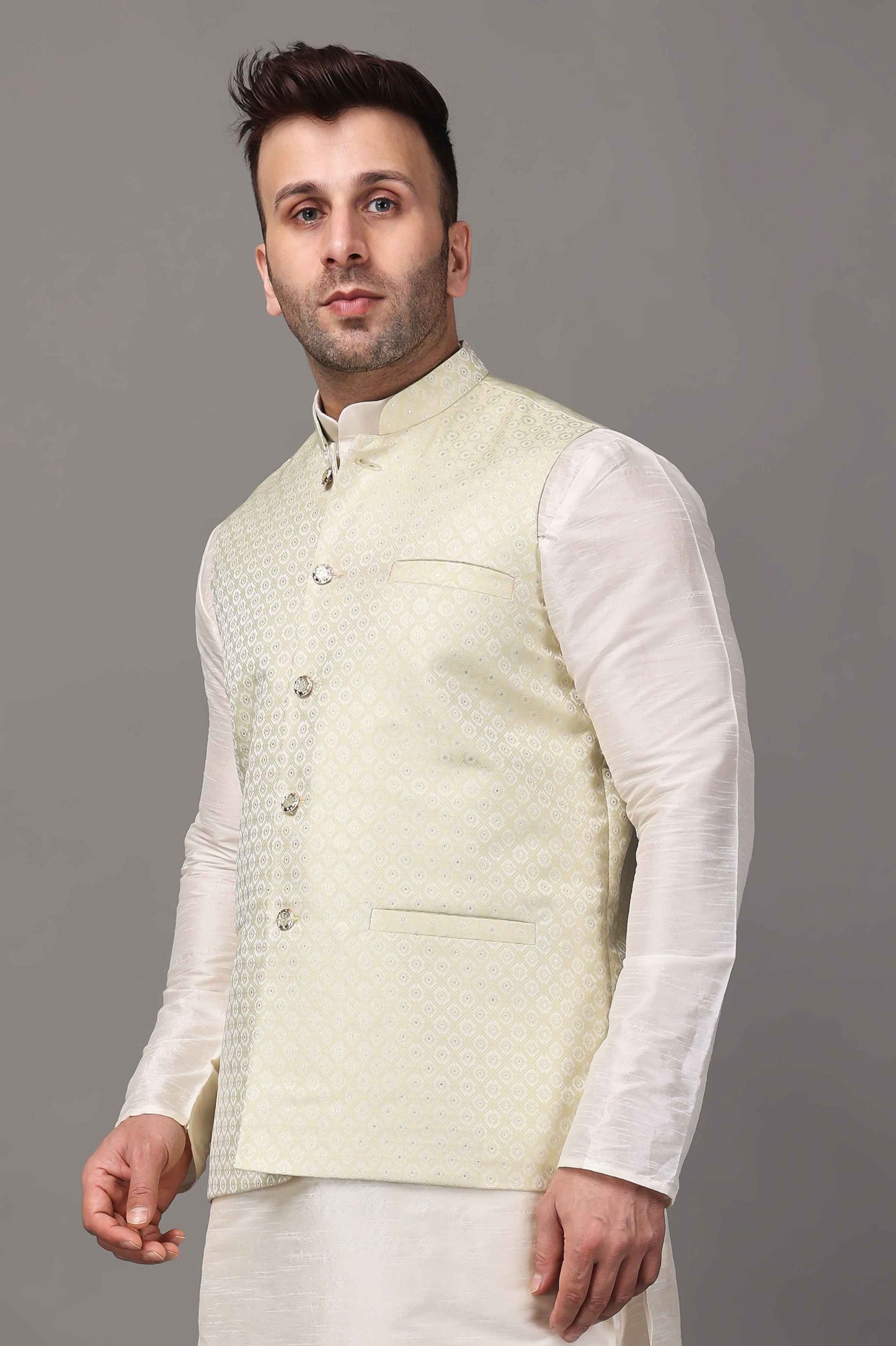 Buy Plus Size ​Creamy Radiance Fancy Vasket At Apella | Sizes XS to 10 XL | India | Free Delivery | Customized