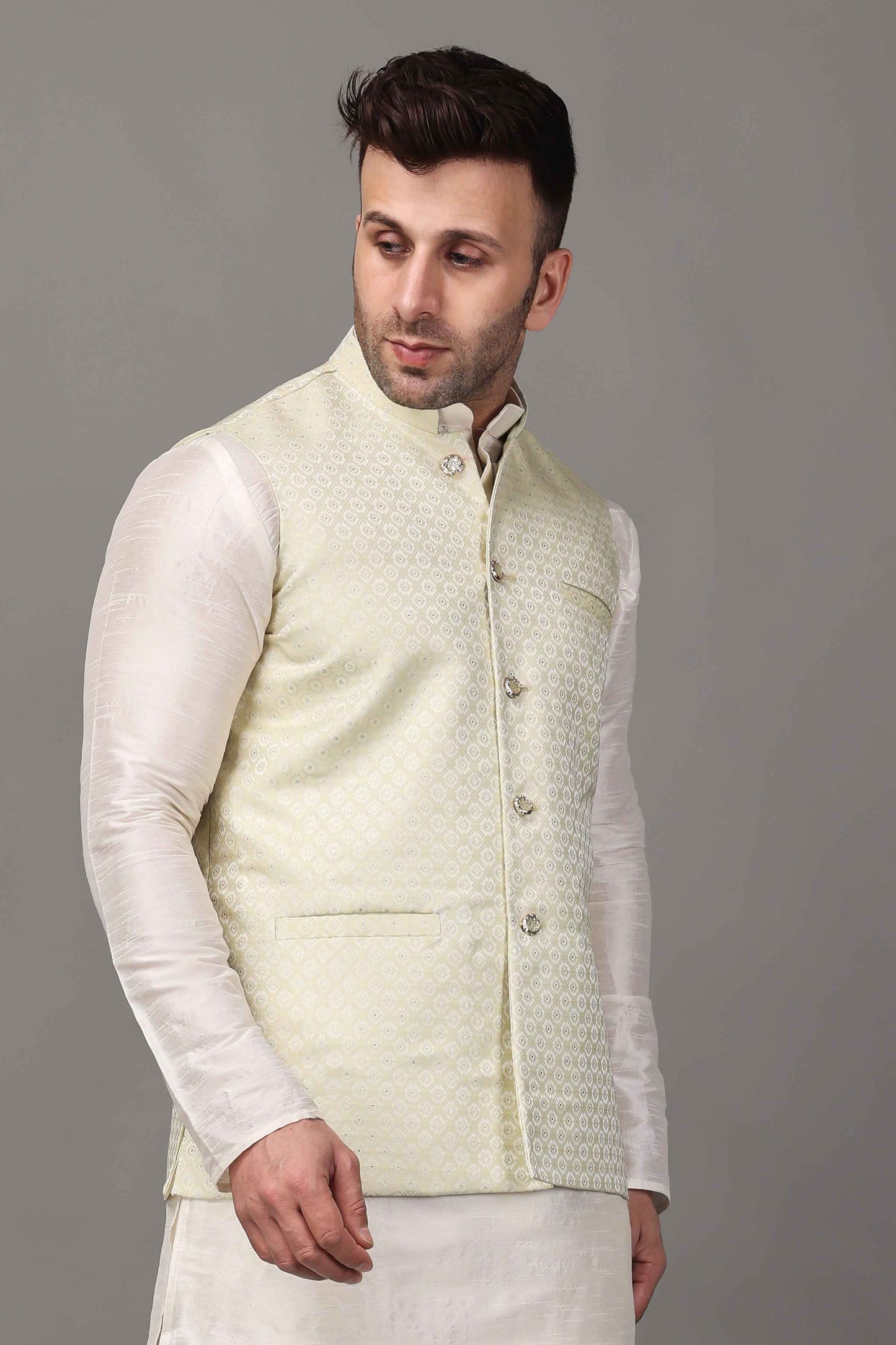 Buy Plus Size ​Creamy Radiance Fancy Vasket At Apella | Sizes XS to 10 XL | India | Free Delivery | Customized