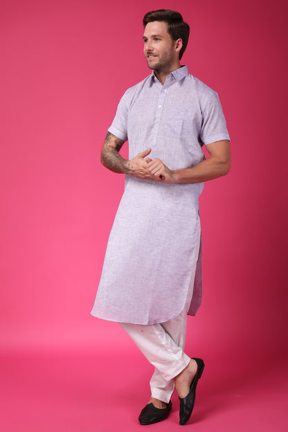 Mauve Plus Size Kurta Pajama