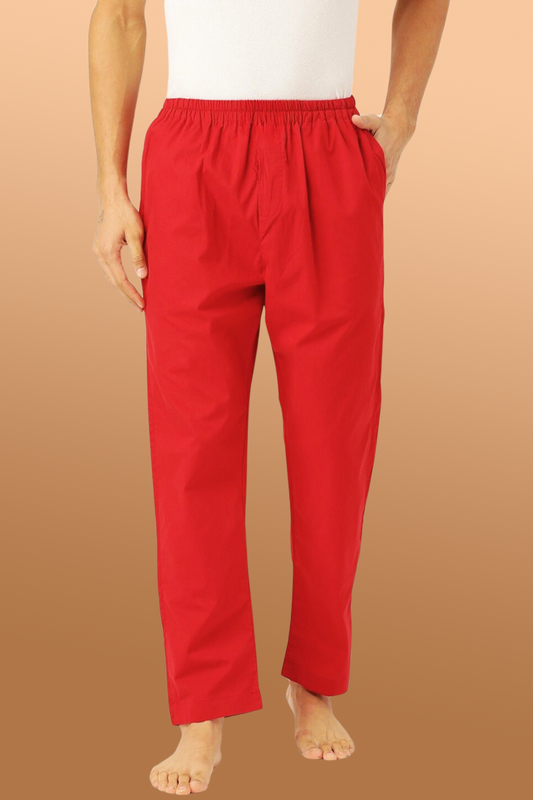 Pale Red Cotton Pajama