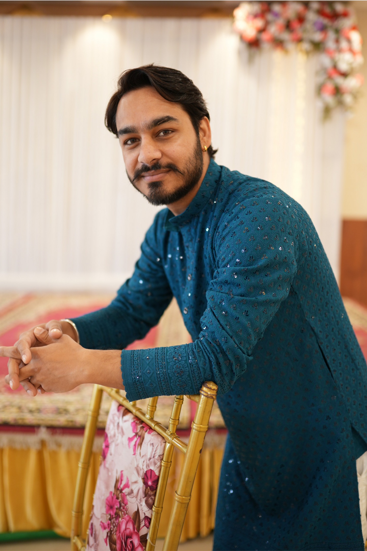 Peacock Green Sequin Kurta