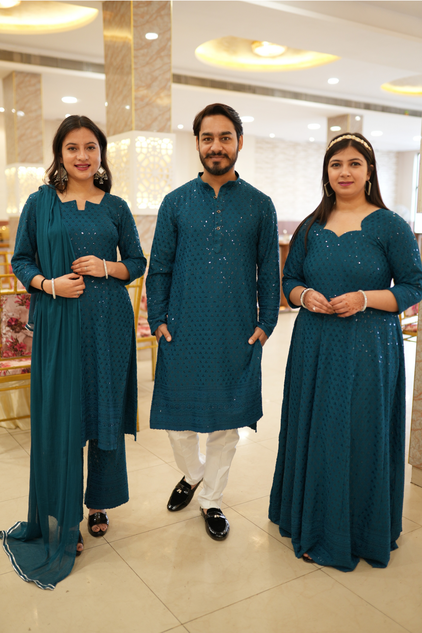 Peacock Green Sequin Kurta