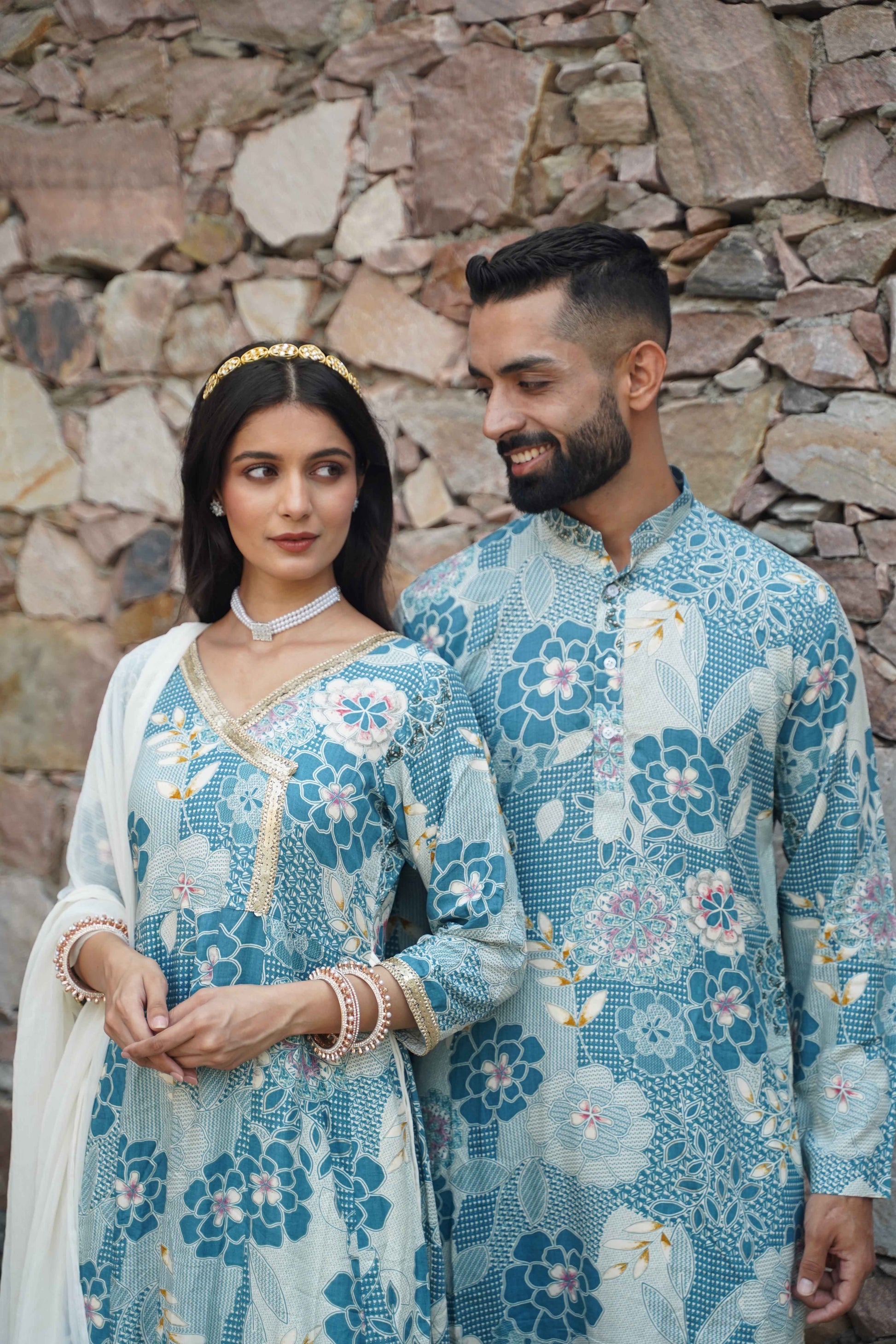 Buy Plus Size ​Subtle Elegance Foiled Kurta At Apella | Sizes XS to 10 XL | India | Free Delivery | Customized