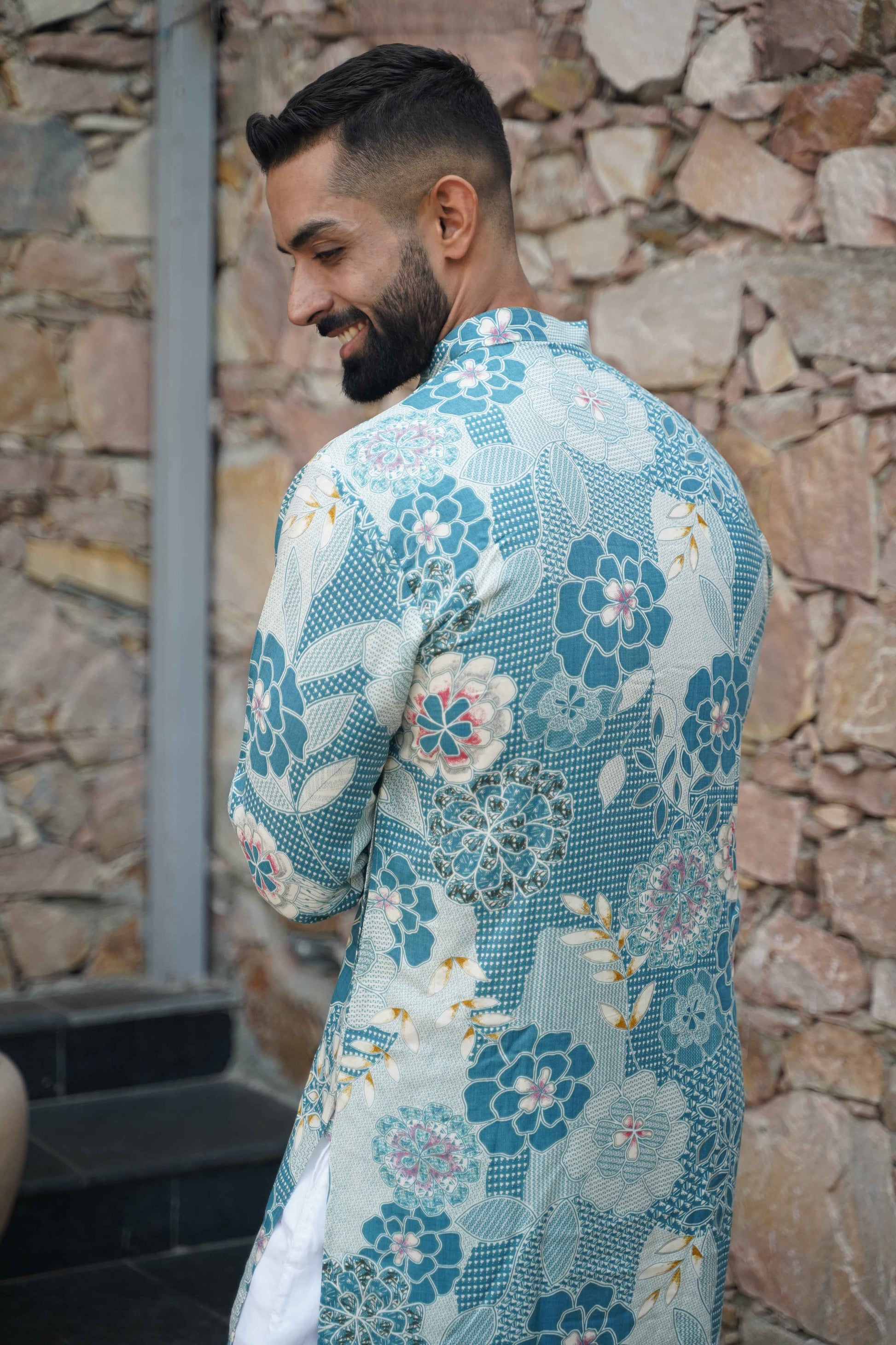 Buy Plus Size ​Subtle Elegance Foiled Kurta At Apella | Sizes XS to 10 XL | India | Free Delivery | Customized