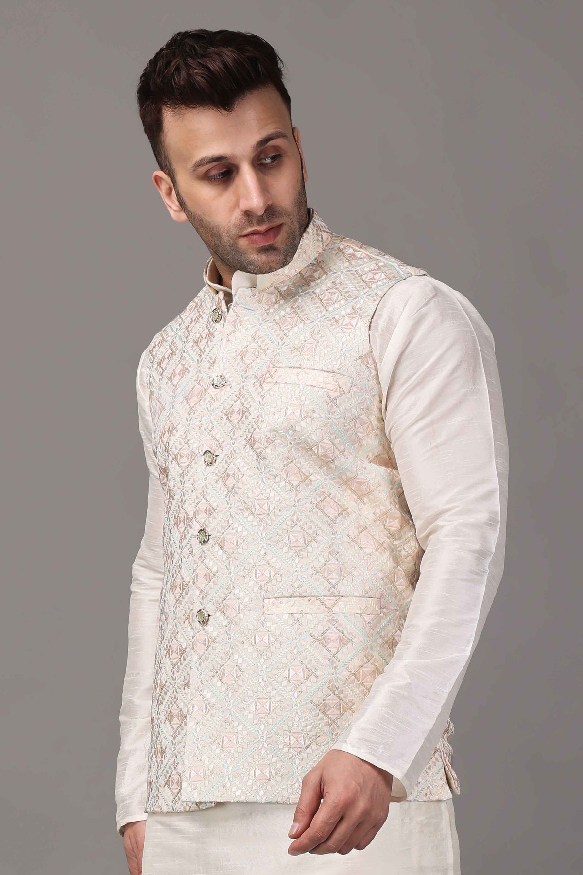 Buy Plus Size ​Pastel Sparkle Sequin Vasket At Apella | Sizes XS to 10 XL | India | Free Delivery | Customized