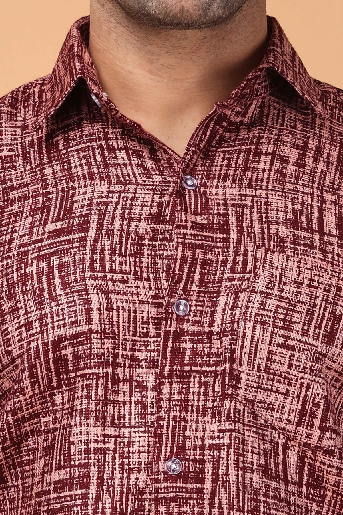 Buy Plus Size ​Merlot Embrace Woollen Shirt At Apella | Sizes XS to 10 XL | India | Free Delivery | Customized