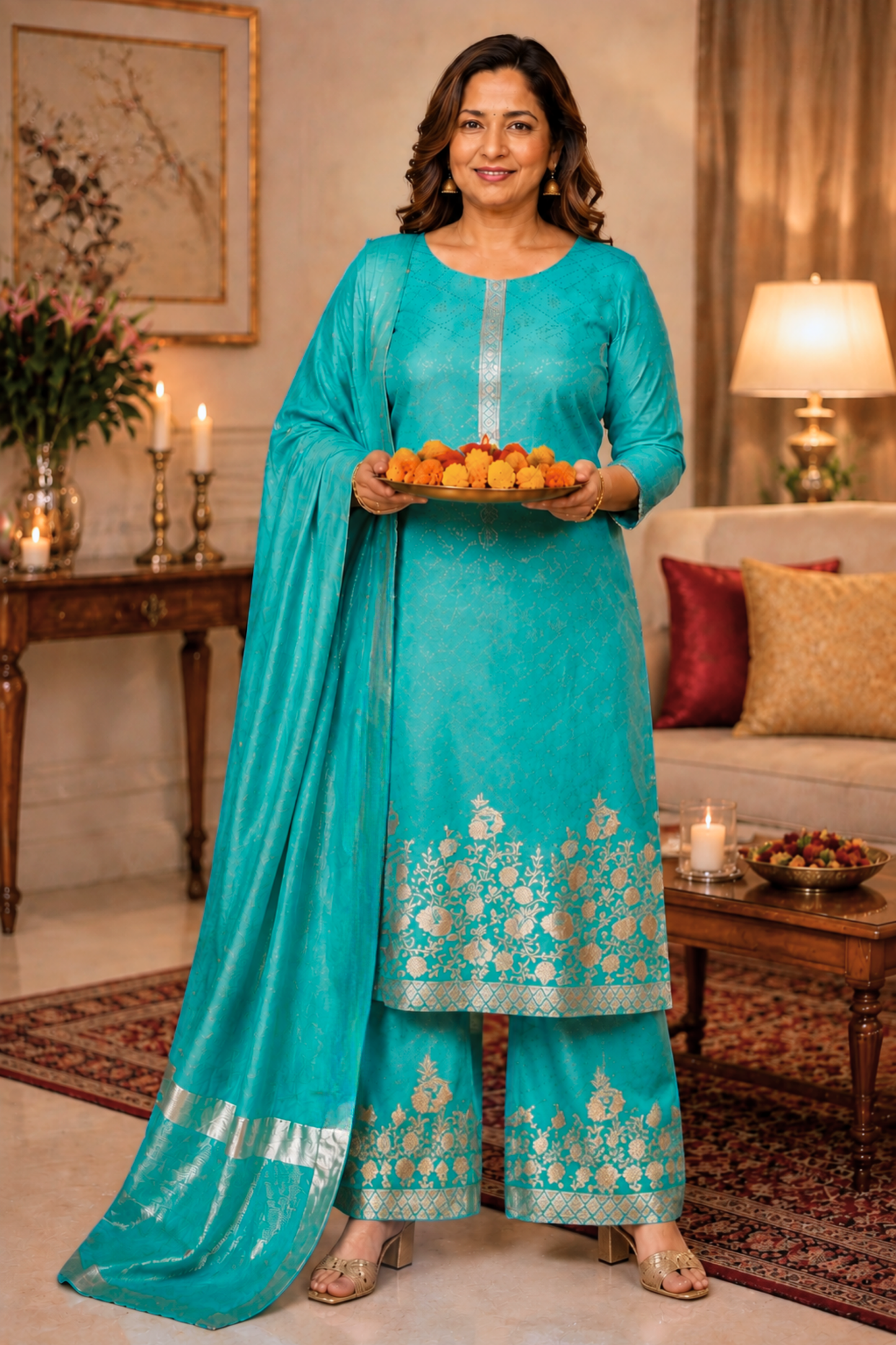 Merry Musings Fancy Muslin Suit