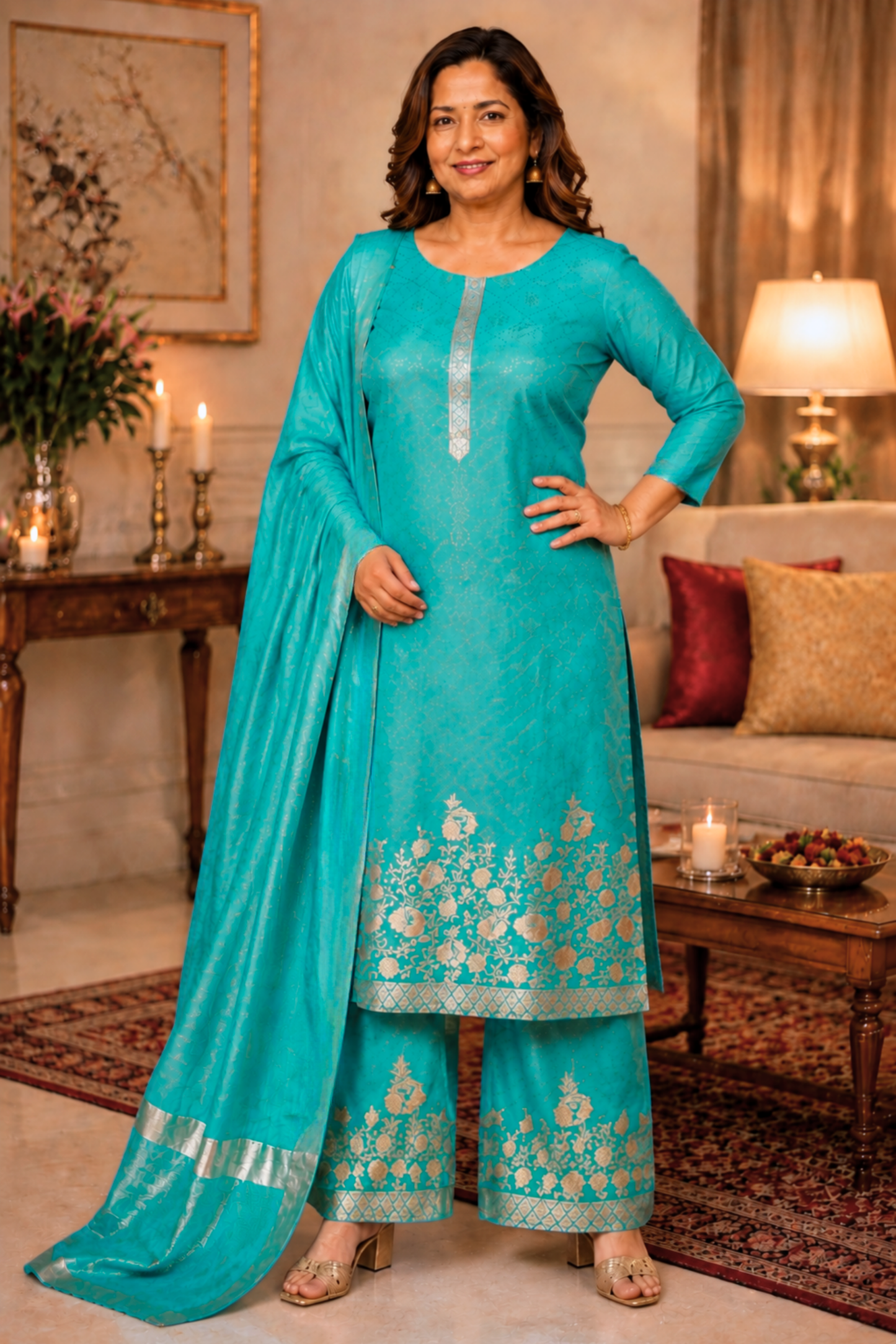 Merry Musings Fancy Muslin Suit