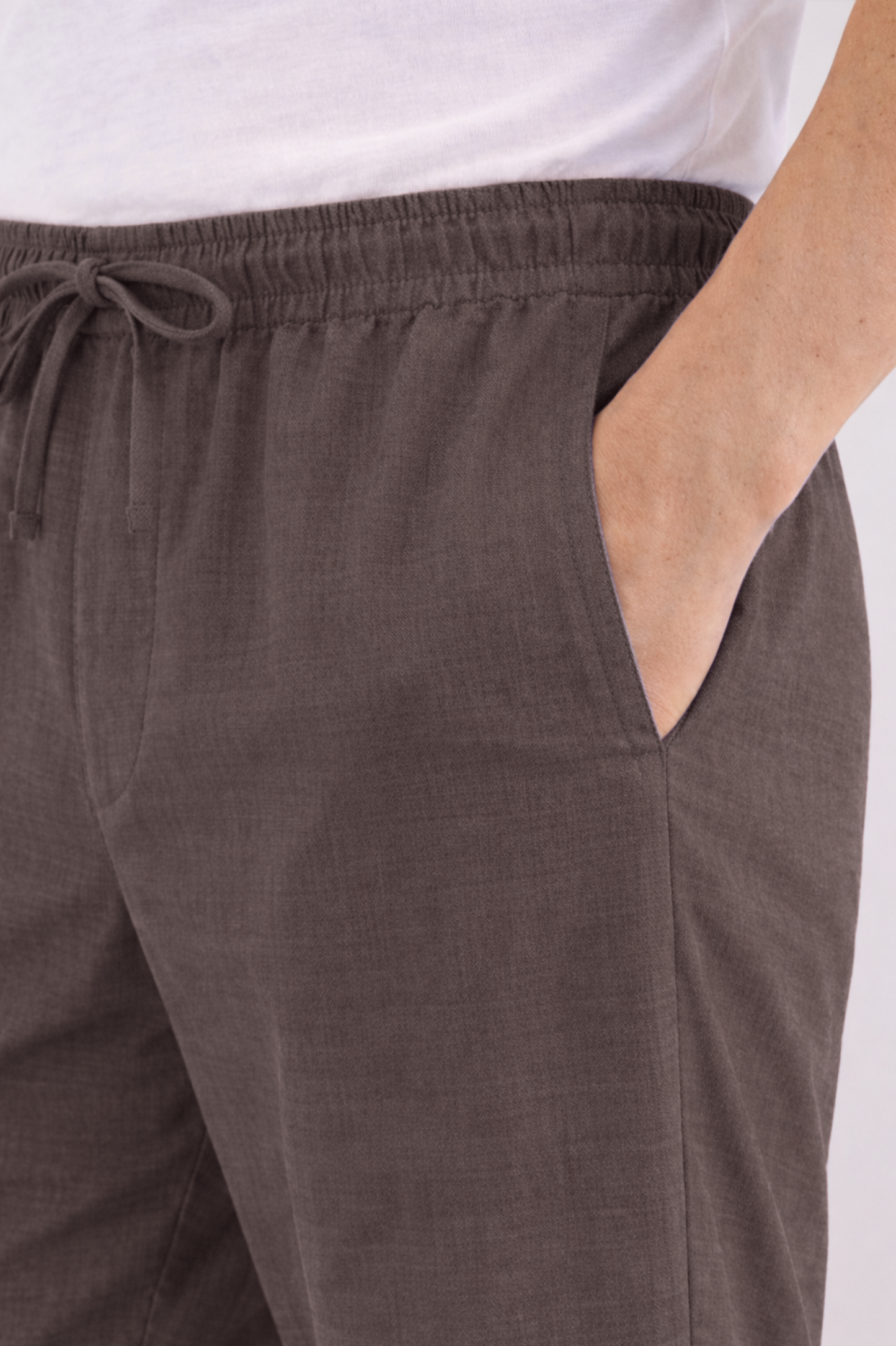 Metallic Brown Cotton Pajama Pant